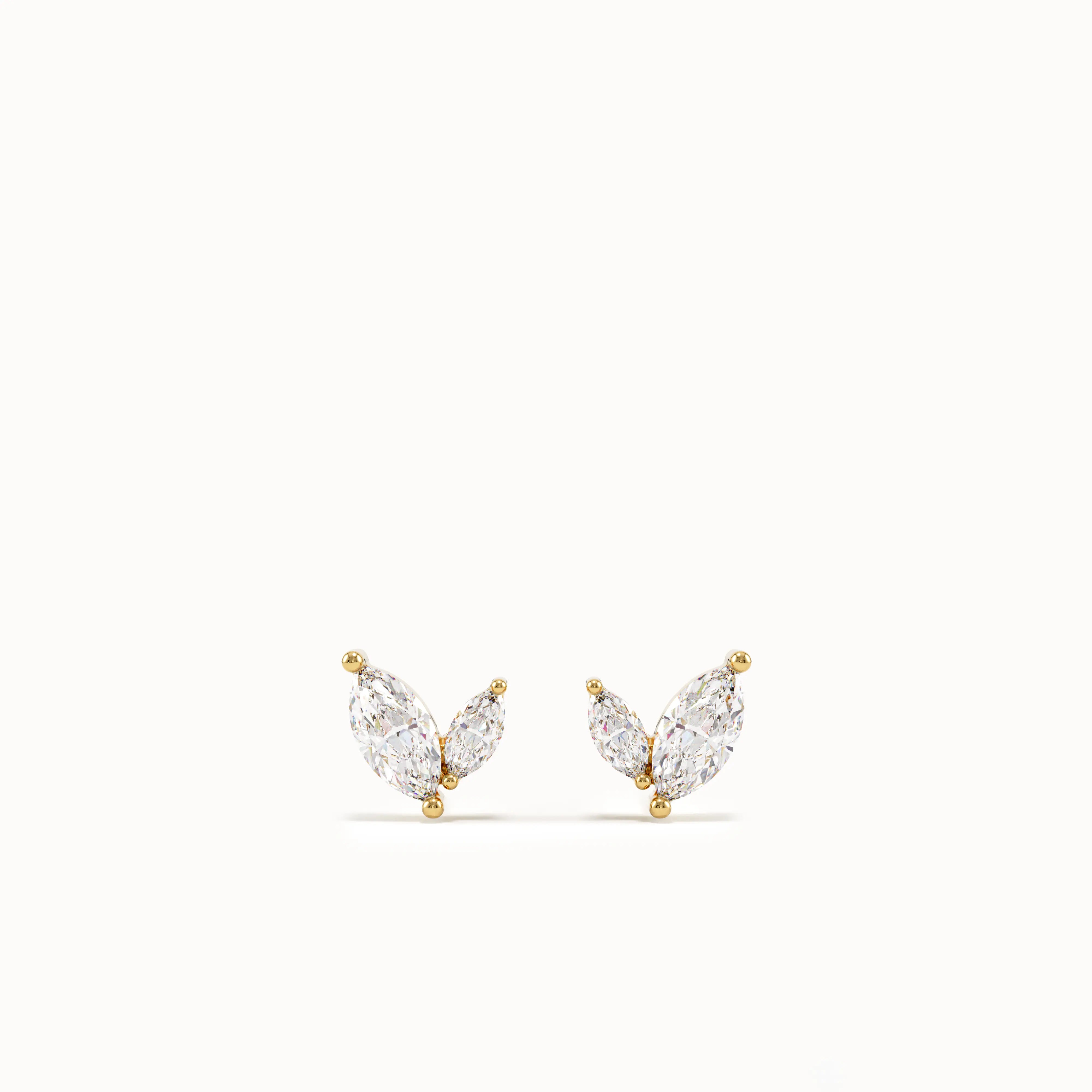 Marquise Leaf Stud Earrings My Store