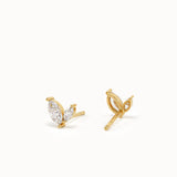 Marquise Leaf Stud Earrings My Store