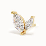 Marquise Leaf Stud Earrings My Store