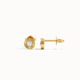 Solo Coin Stud Earrings