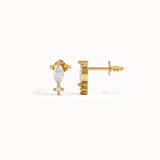 Elongated Stud Earrings - BRENNMORE 