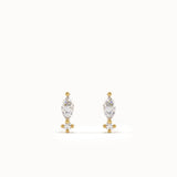 Elongated Stud Earrings My Store
