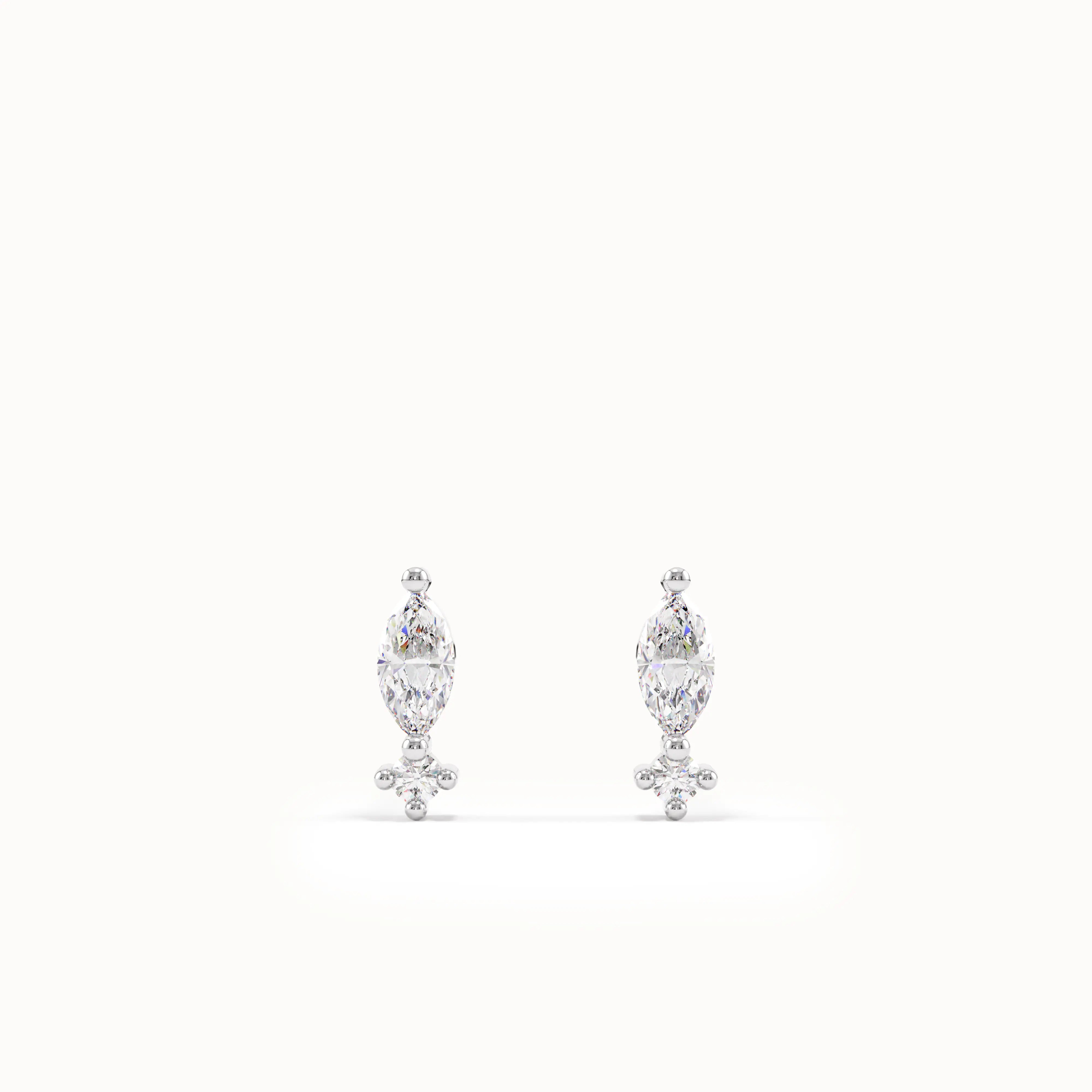 Elongated Stud Earrings My Store