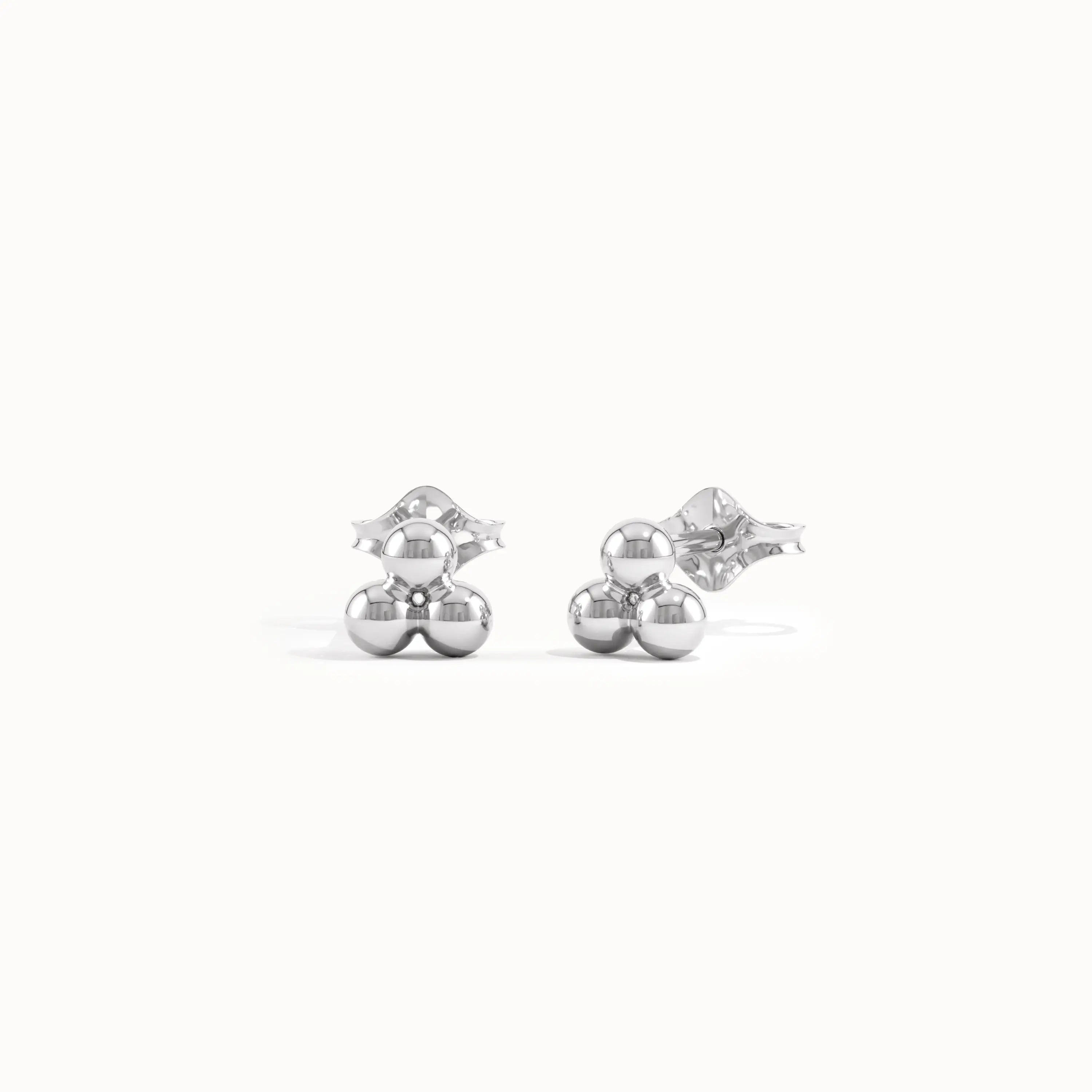 Beaded Trio Stud Earrings
