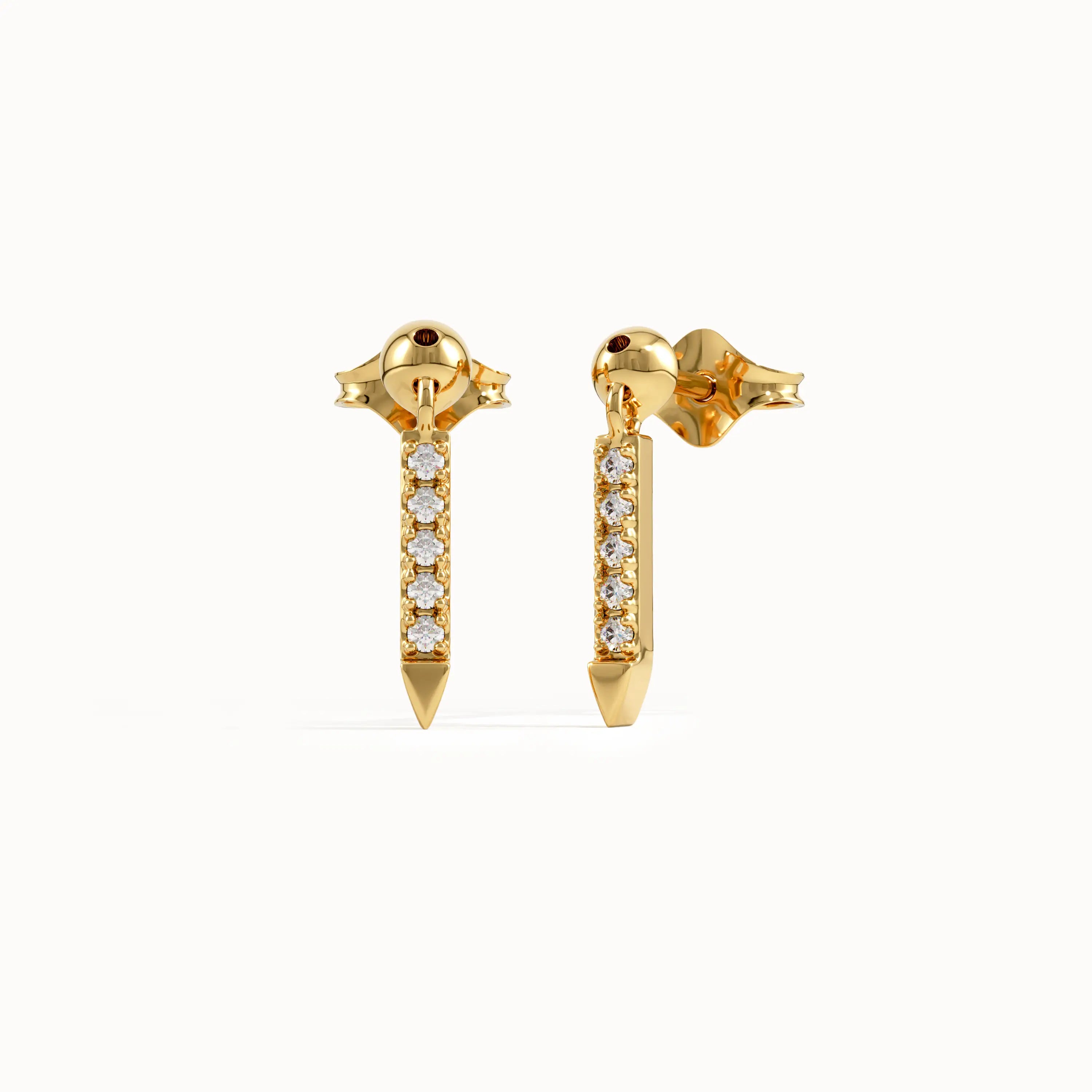 Arrow Dangle Stud Earrings - BRENNMORE 