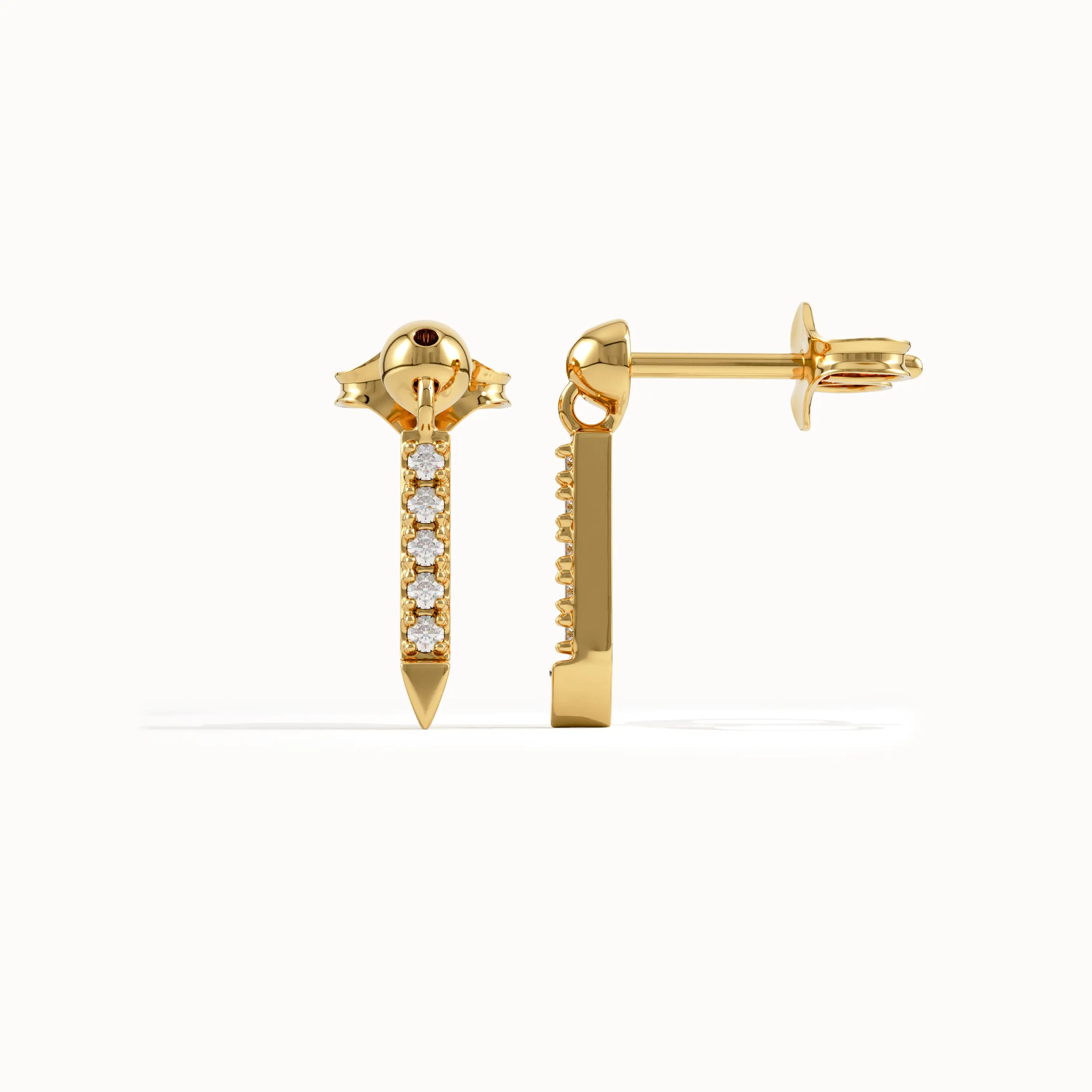 Arrow Dangle Stud Earrings - BRENNMORE 