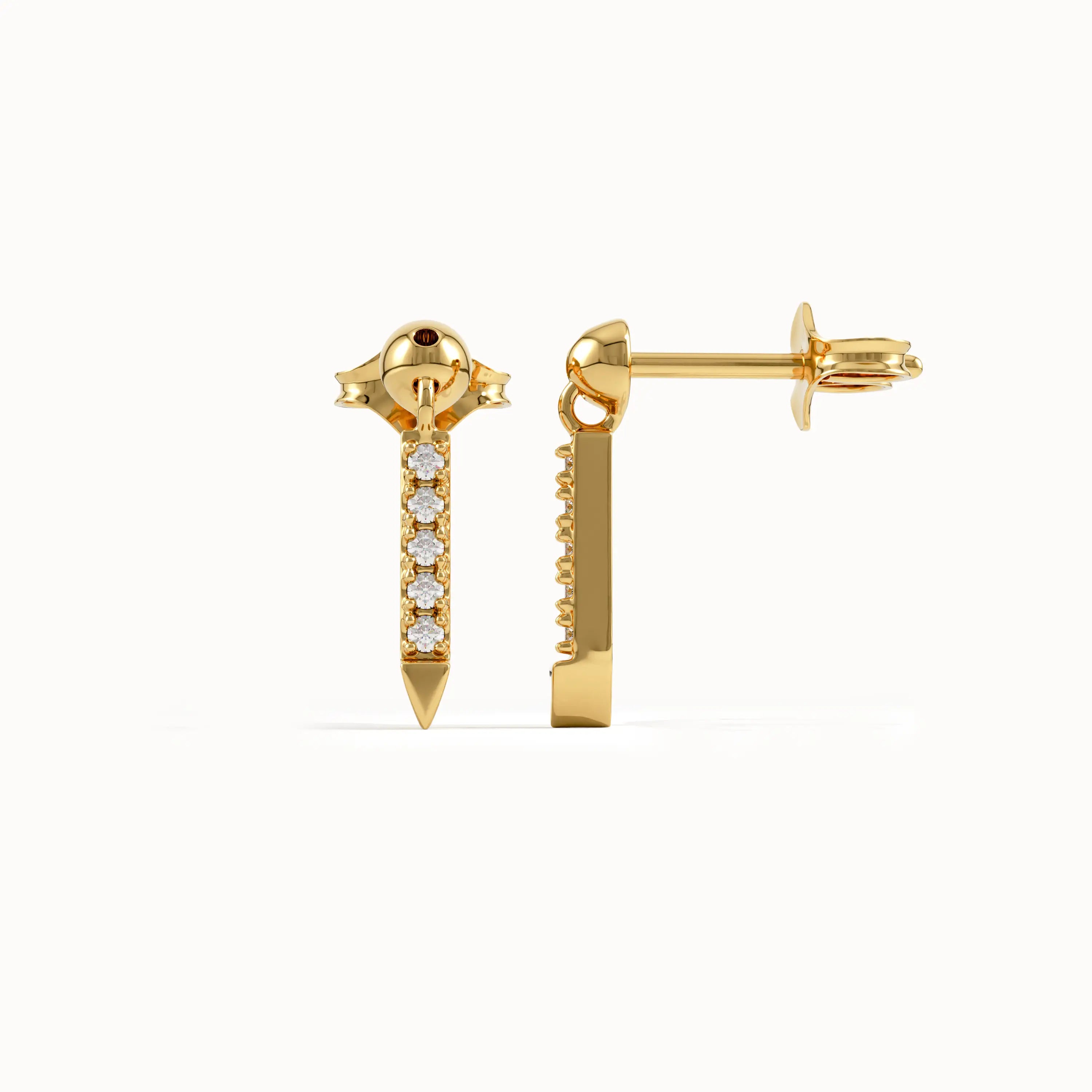 Arrow Dangle Stud Earrings - BRENNMORE 