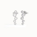 Cluster Bezel Stud Earrings - BRENNMORE 