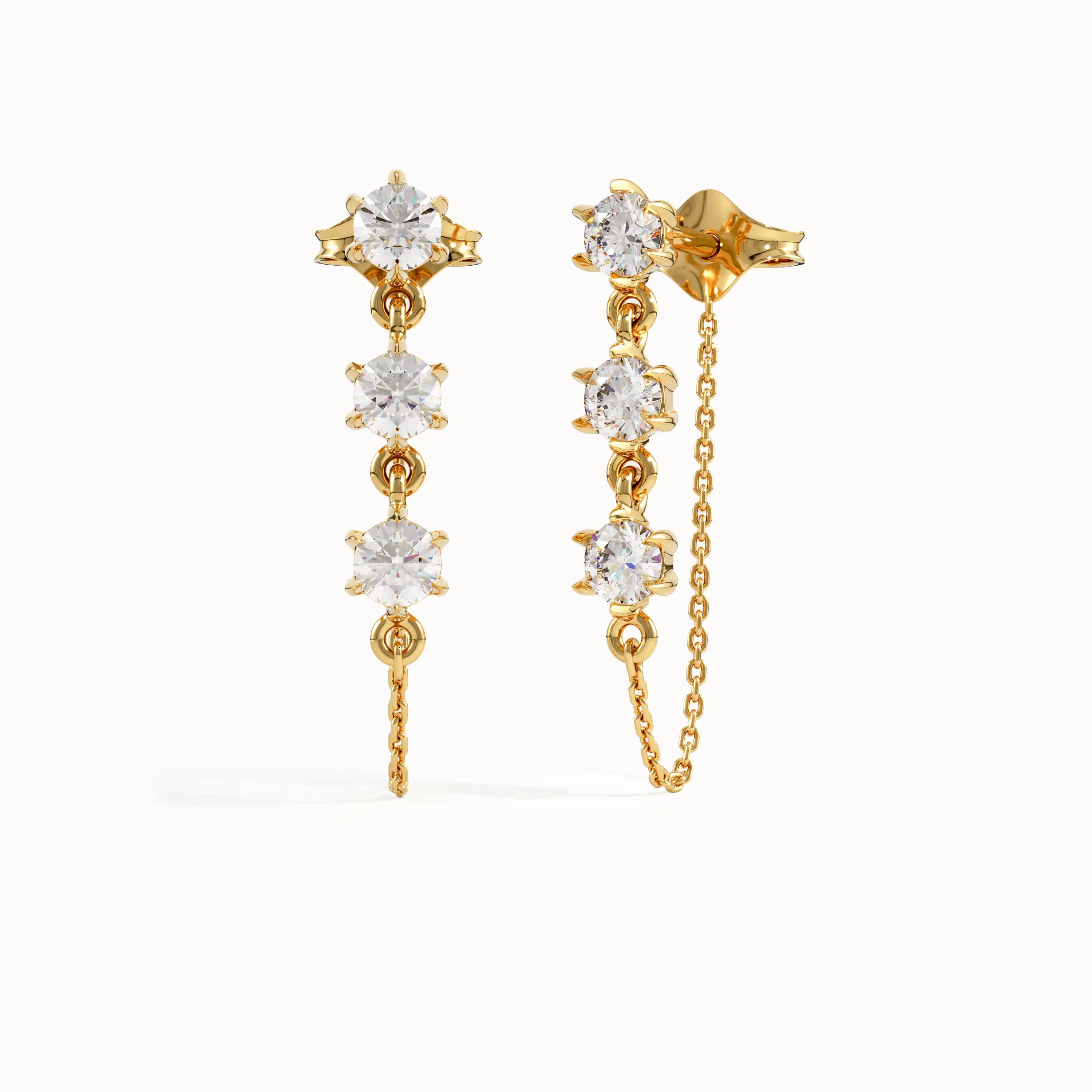 Dangle Chain Earrings - BRENNMORE 