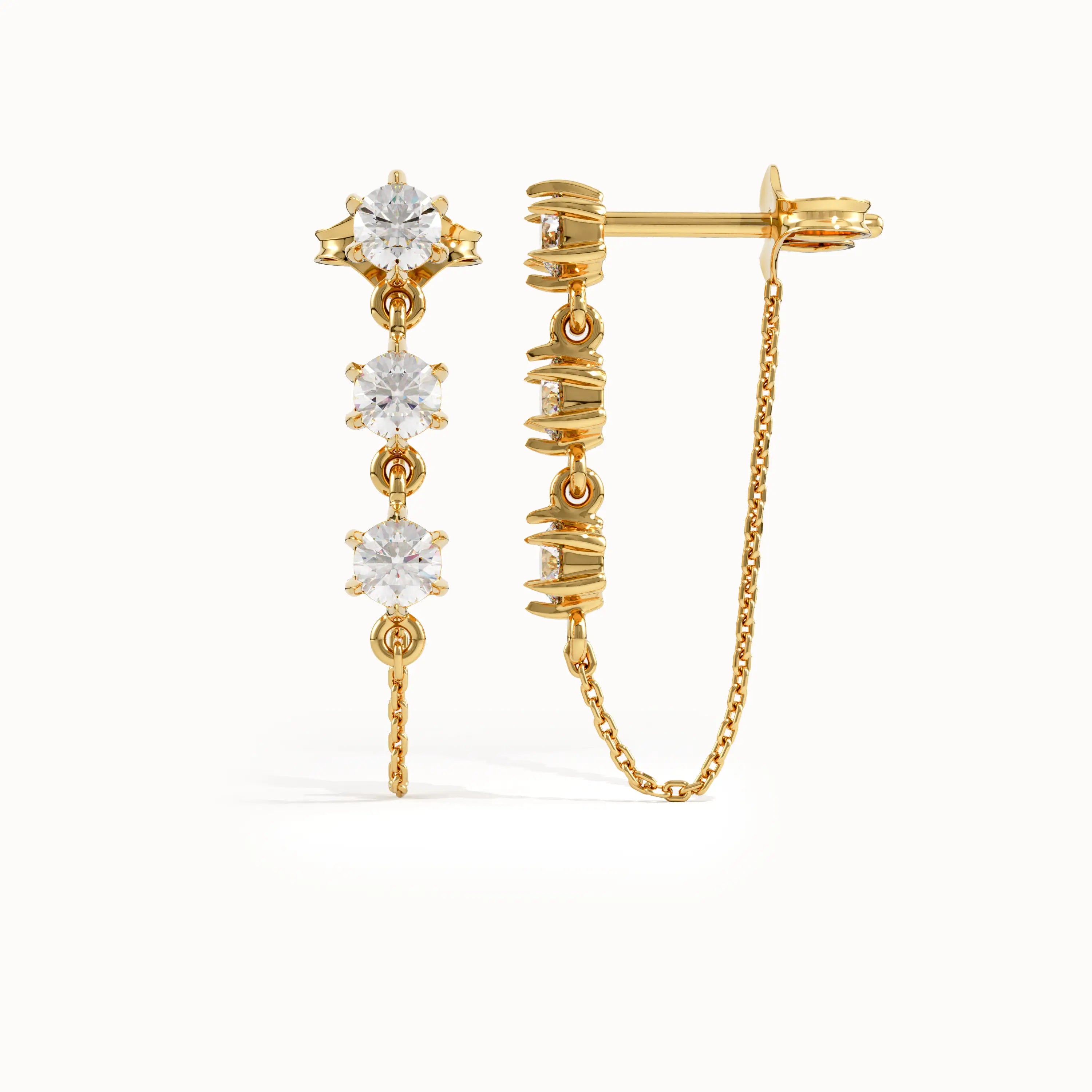 Dangle Chain Earrings - BRENNMORE 