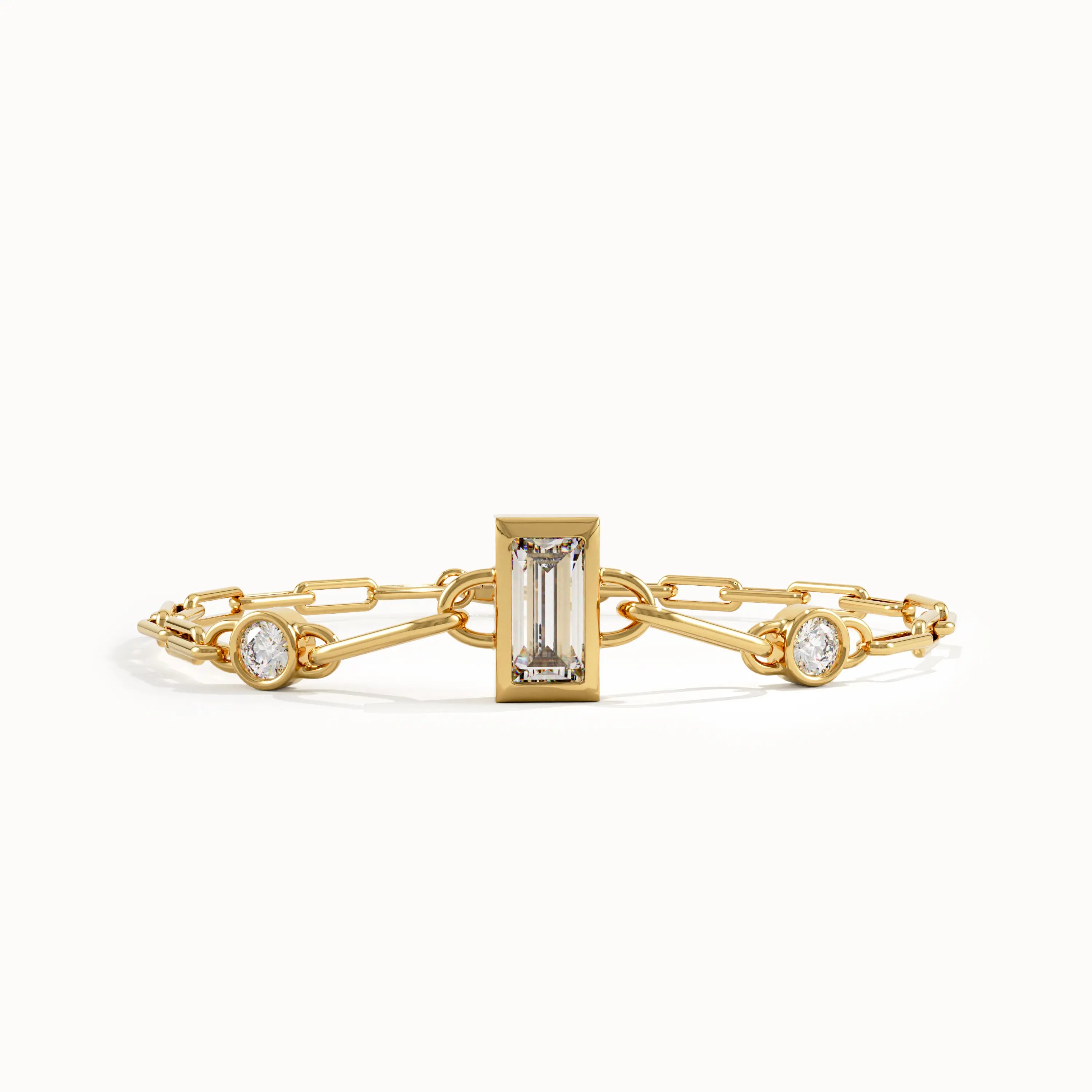 Bezel Baguette Bracelet - BRENNMORE 