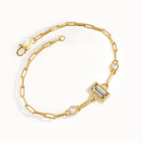 Bezel Baguette Bracelet - BRENNMORE 