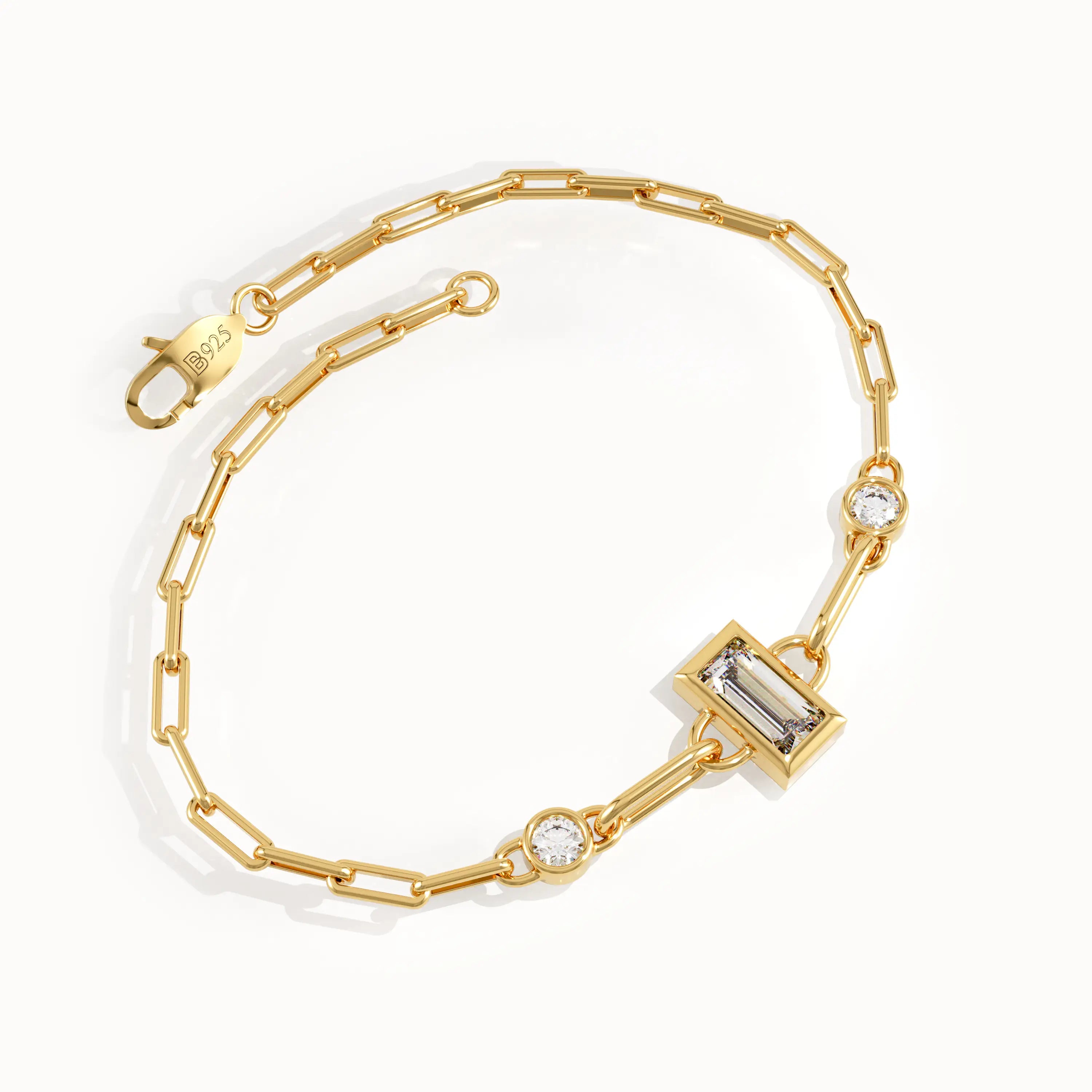Bezel Baguette Bracelet - view 11