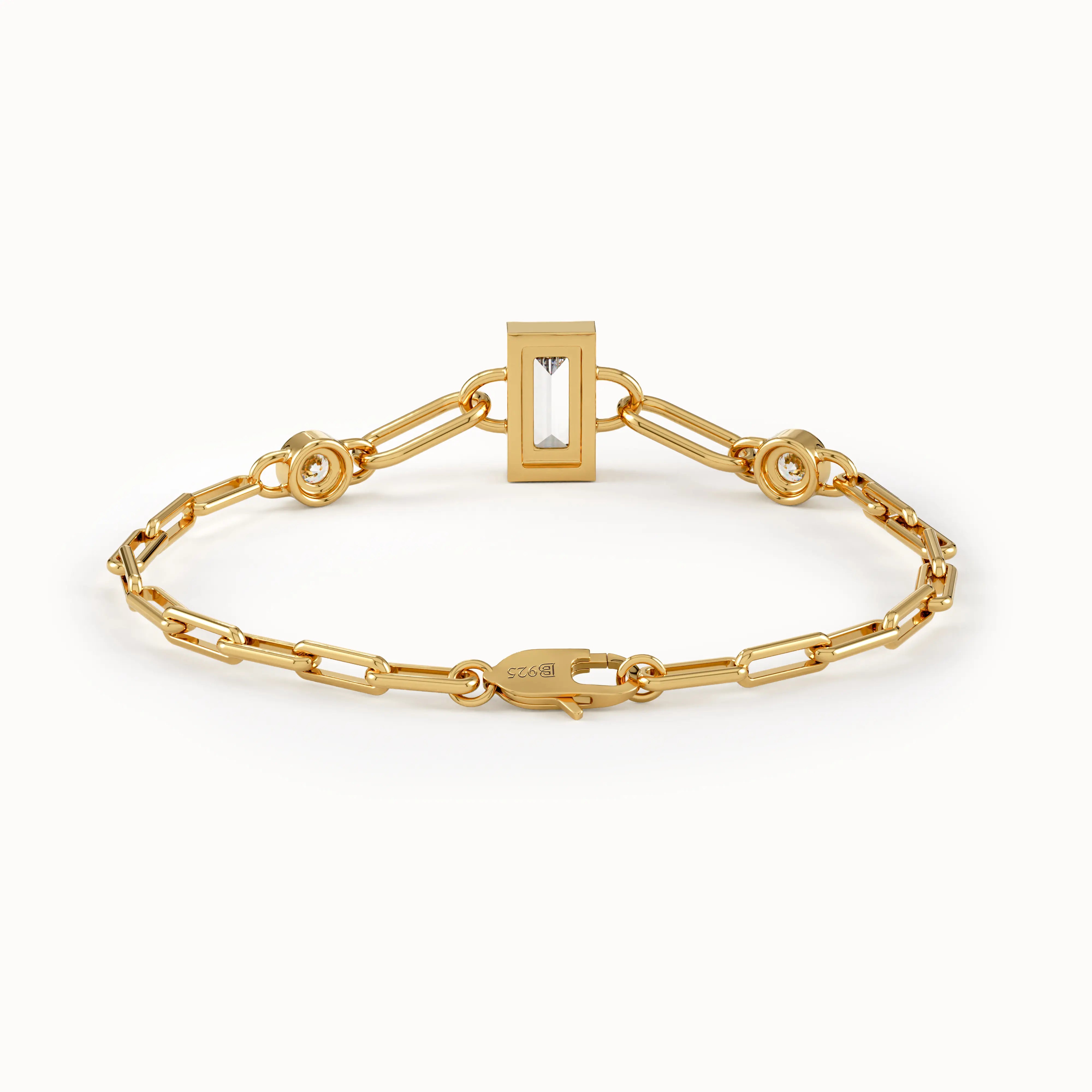 Bezel Baguette Bracelet My Store