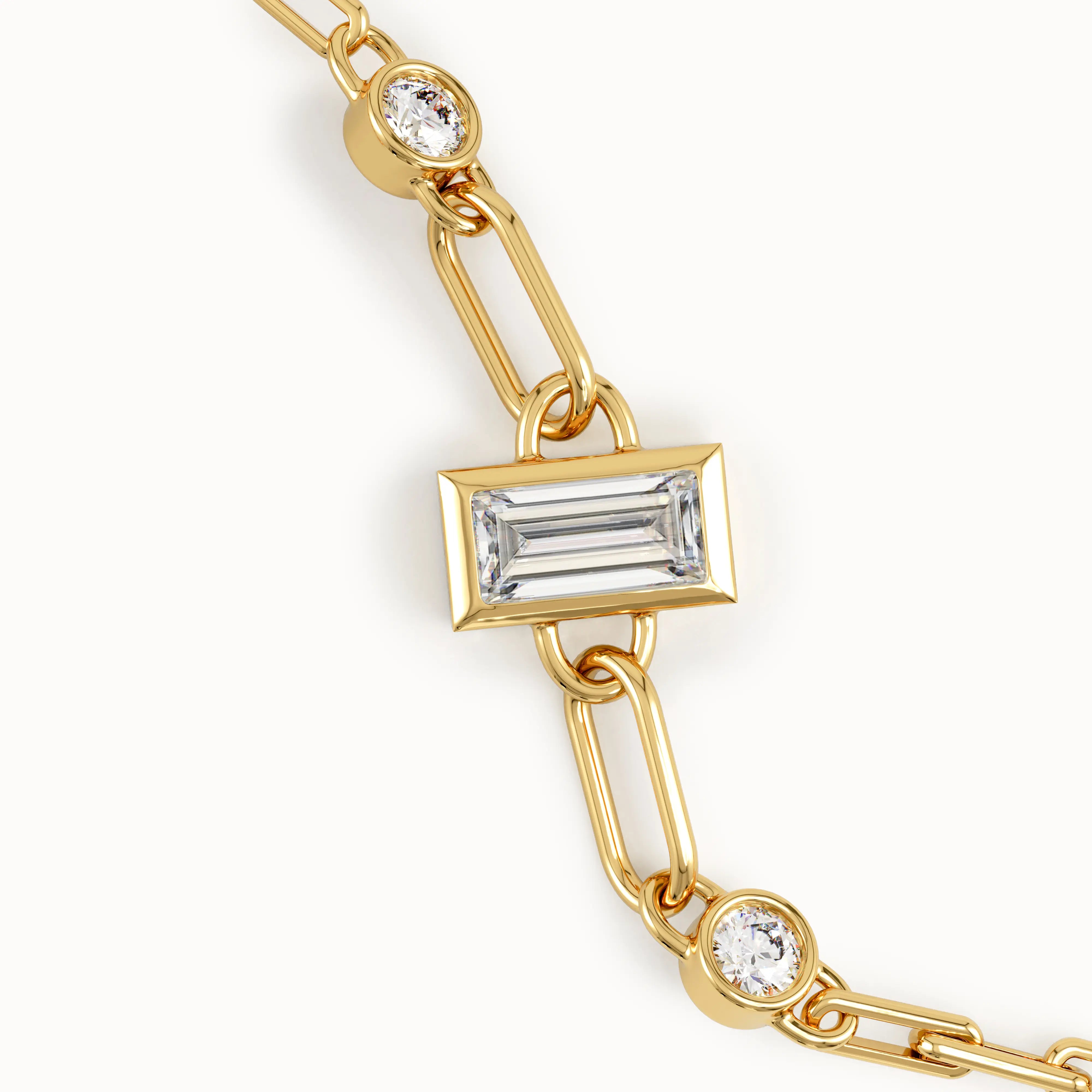 Bezel Baguette Bracelet My Store