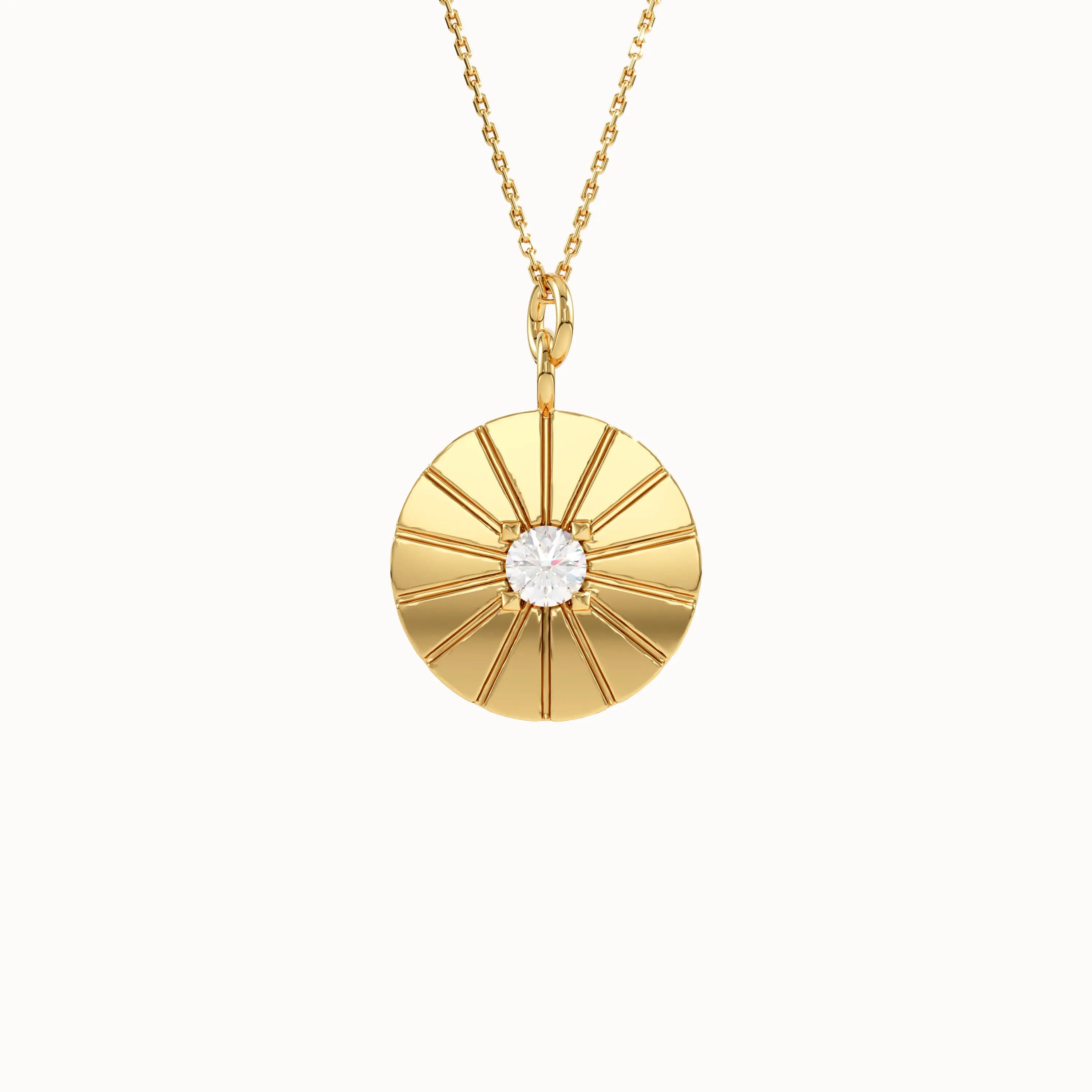 Sun Coin Necklace - BRENNMORE 