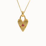 Birthstone Heart Necklace - BRENNMORE 