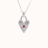 Birthstone Heart Necklace - BRENNMORE 