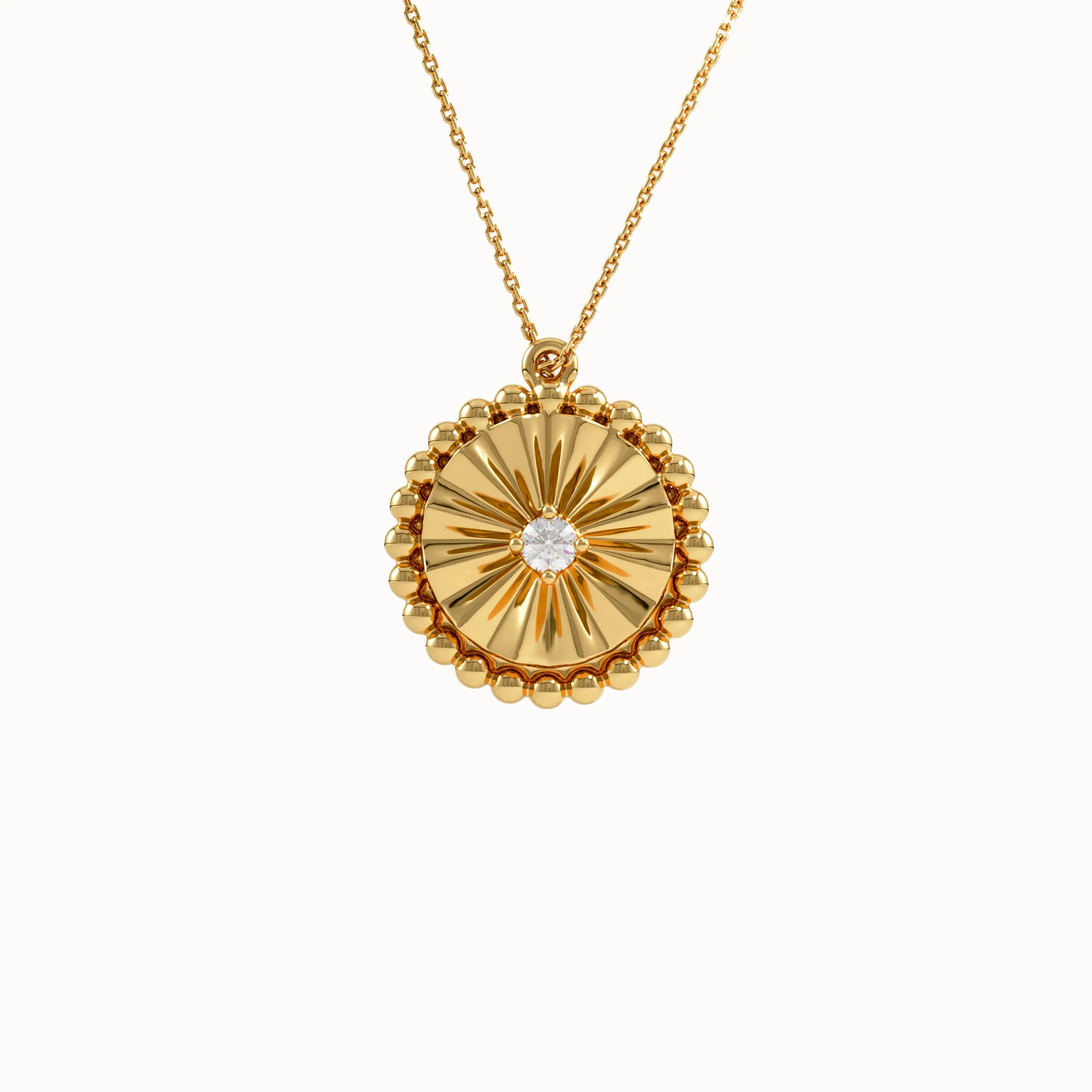 Sunrise Coin Necklace - BRENNMORE 