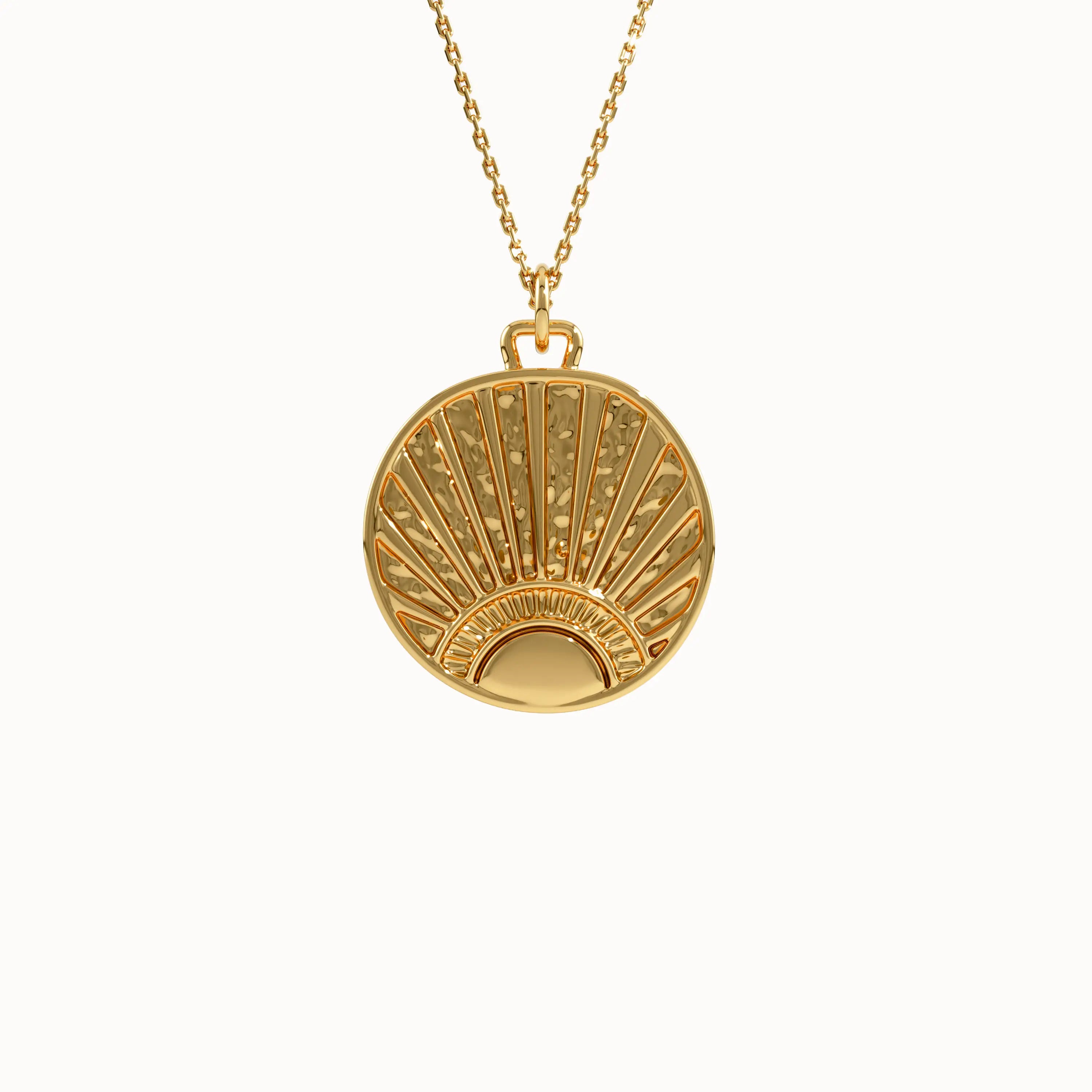 Sunrise Coin Necklace - BRENNMORE 