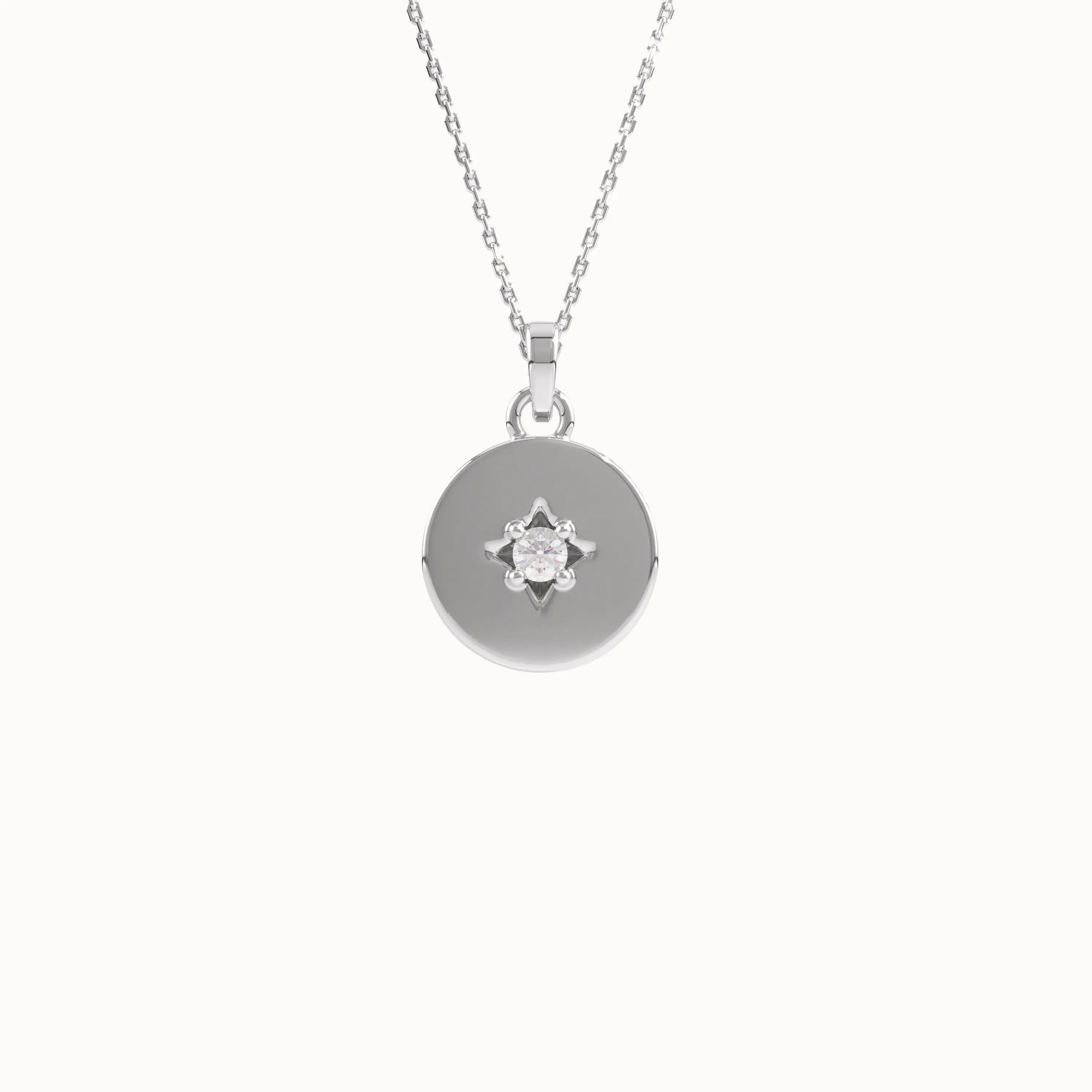 Starbust Coin Necklace