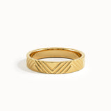 Geometric Lines Wedding Band My Store