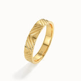 Geometric Lines Wedding Band My Store