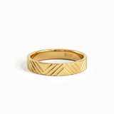 Geometric Lines Wedding Band My Store