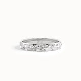 Leaf Patterned Wedding Band - BRENNMORE 