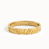 Sun Patterned Wedding Band My Store