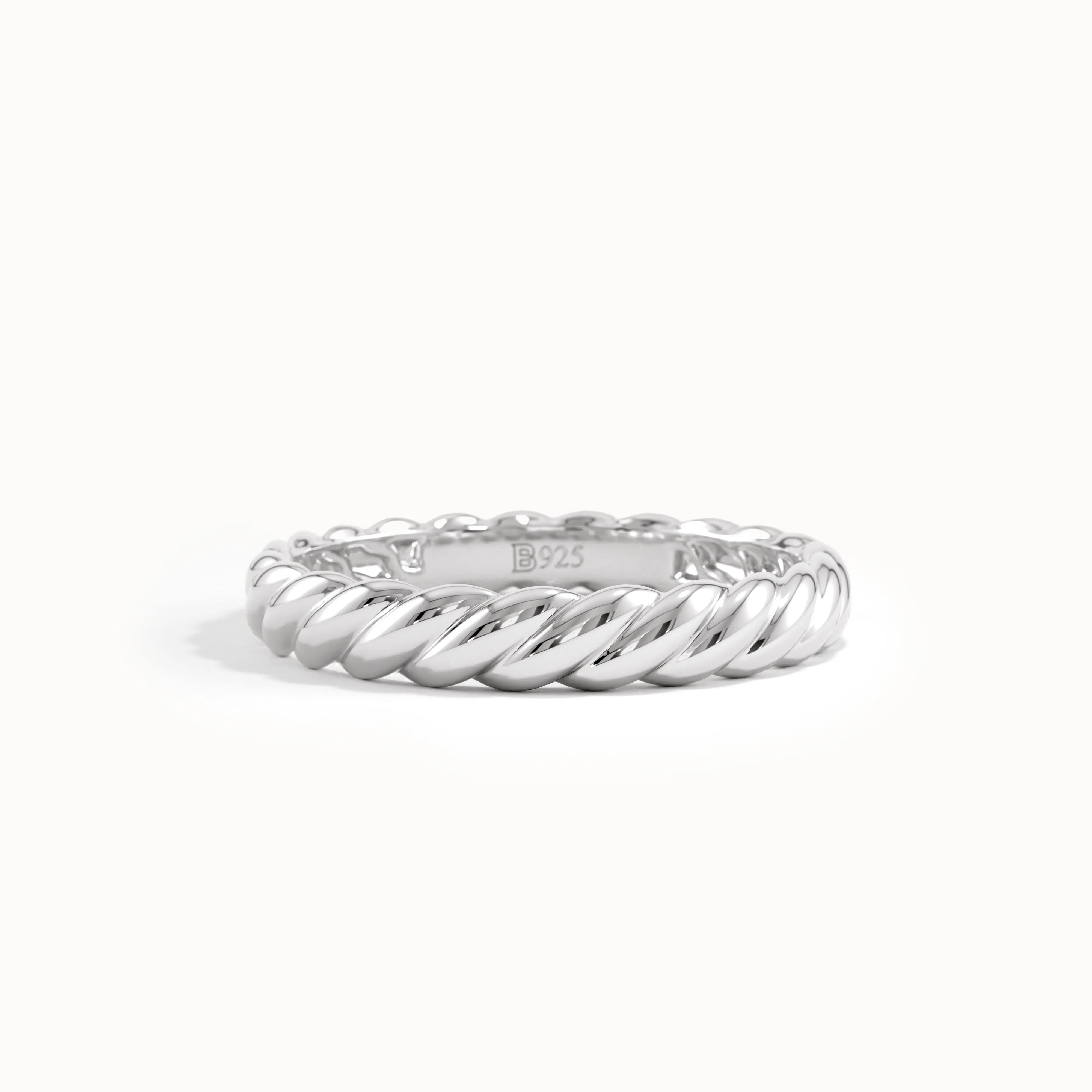 Twisted Rope Wedding Band