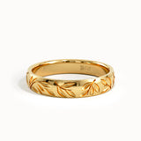Leaf Engraved Wedding Band My Store