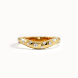 Scattered Curve Wedding Ring My Store