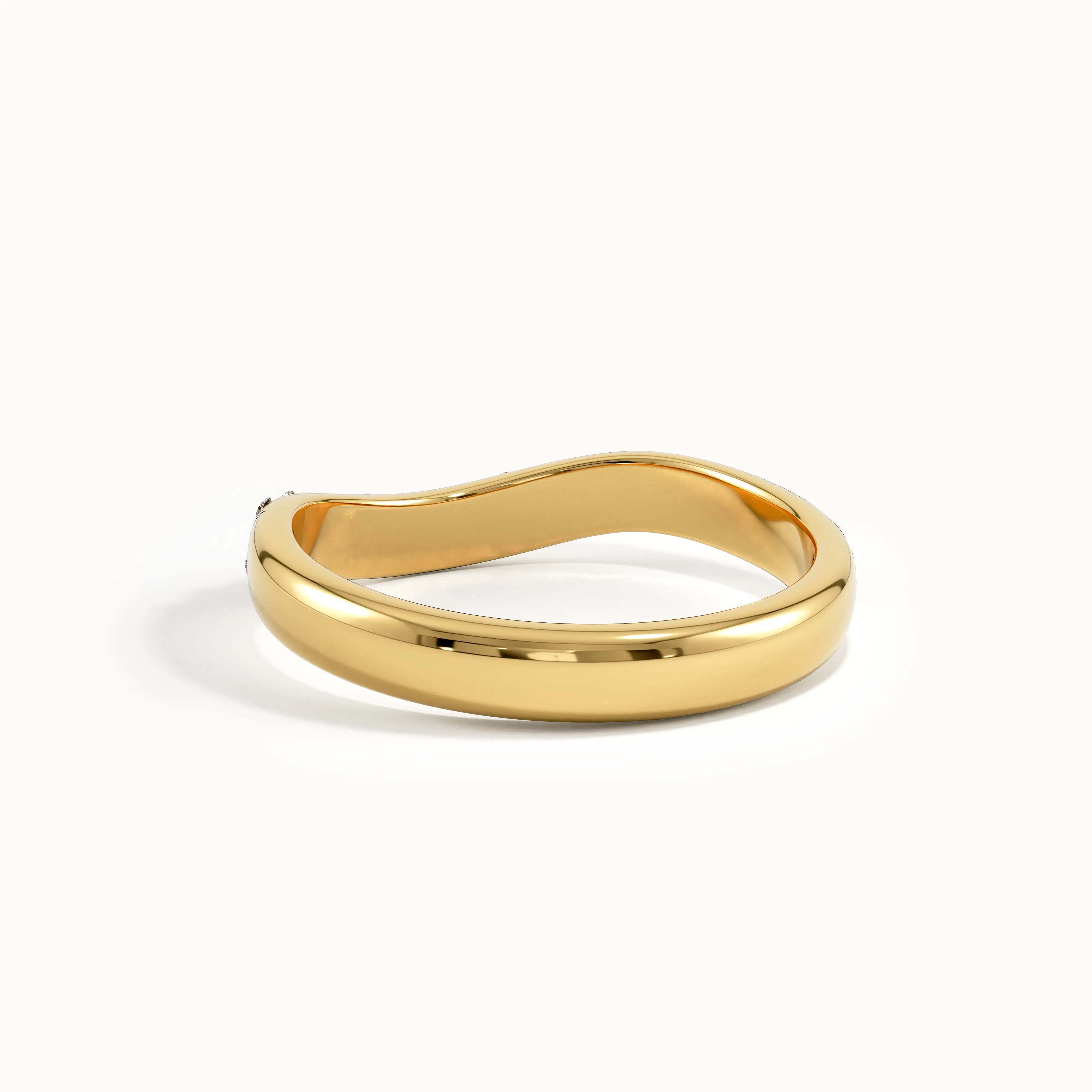 Scattered Curve Wedding Ring My Store