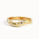 Scattered Curve Wedding Ring My Store