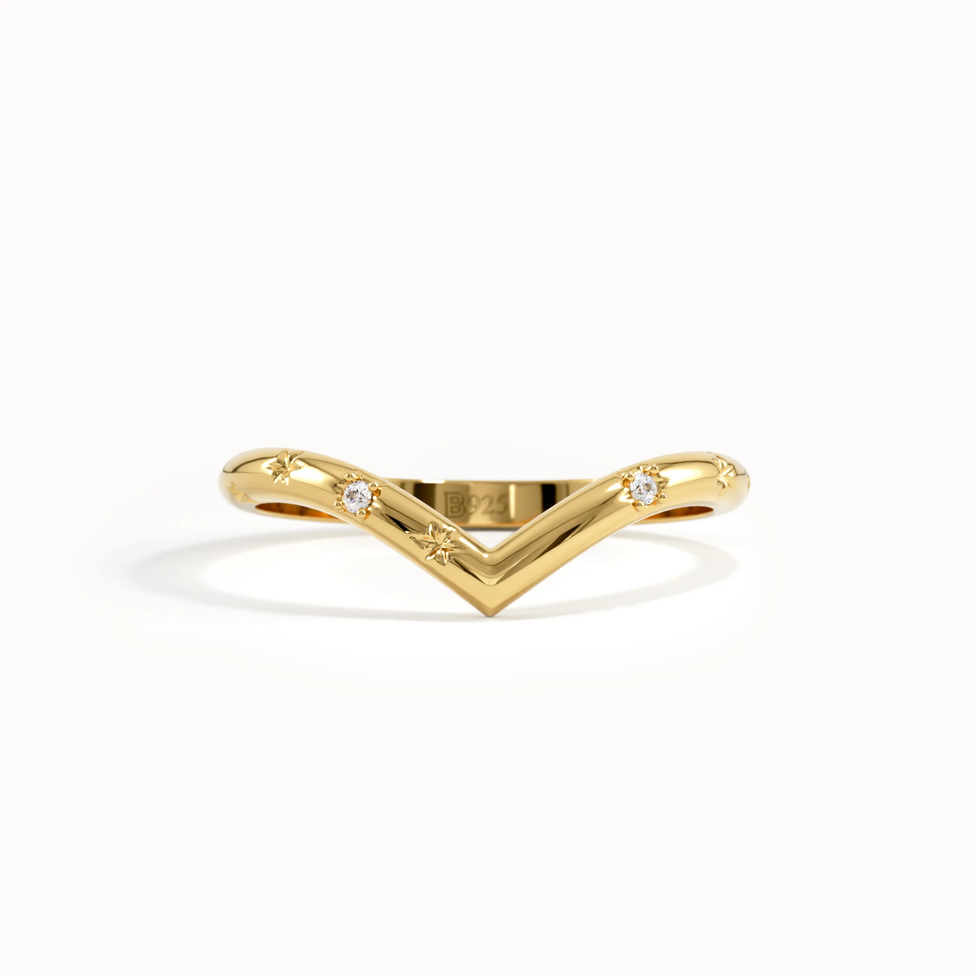 Celestial Chevron Stacking Ring My Store