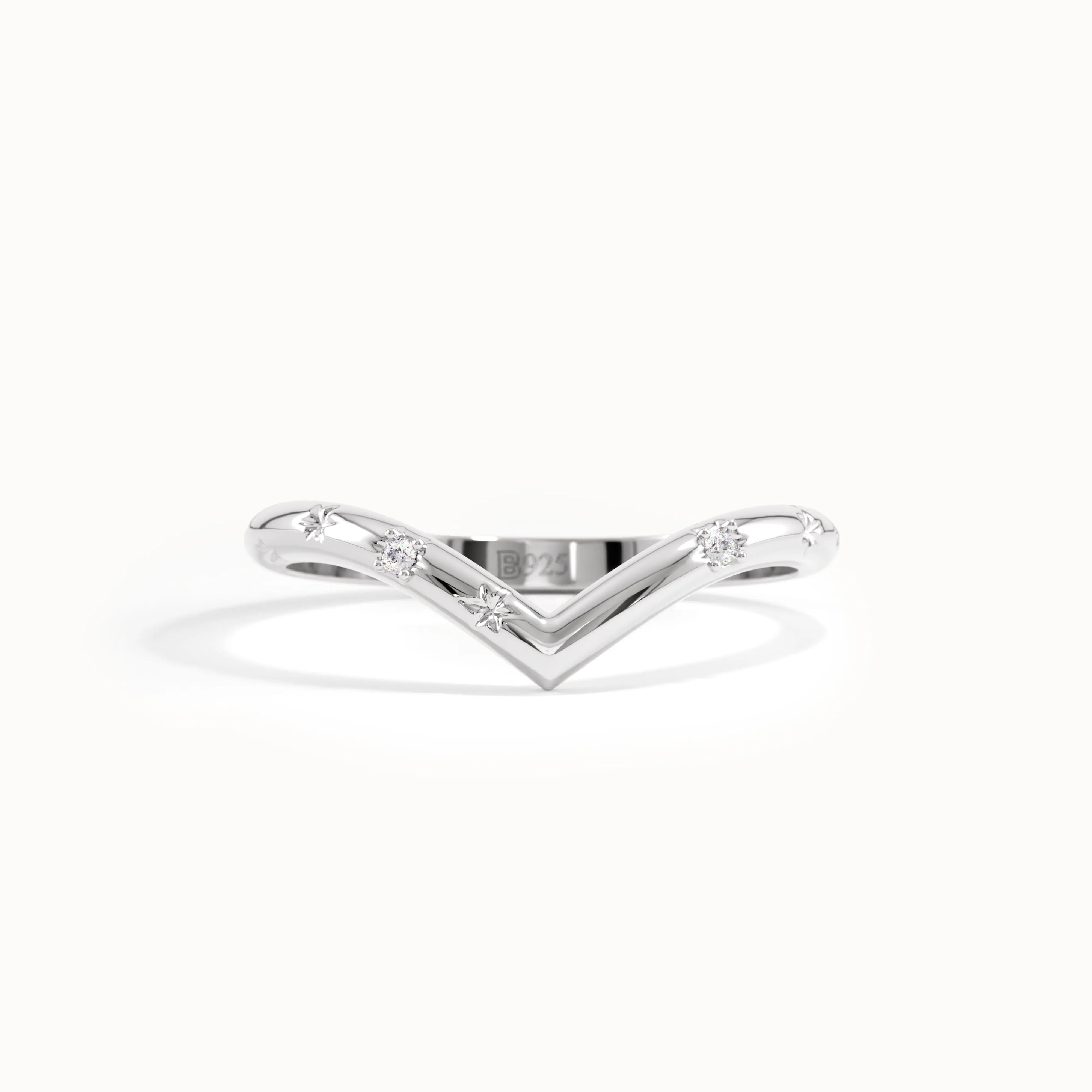 Celestial Chevron Stacking Ring