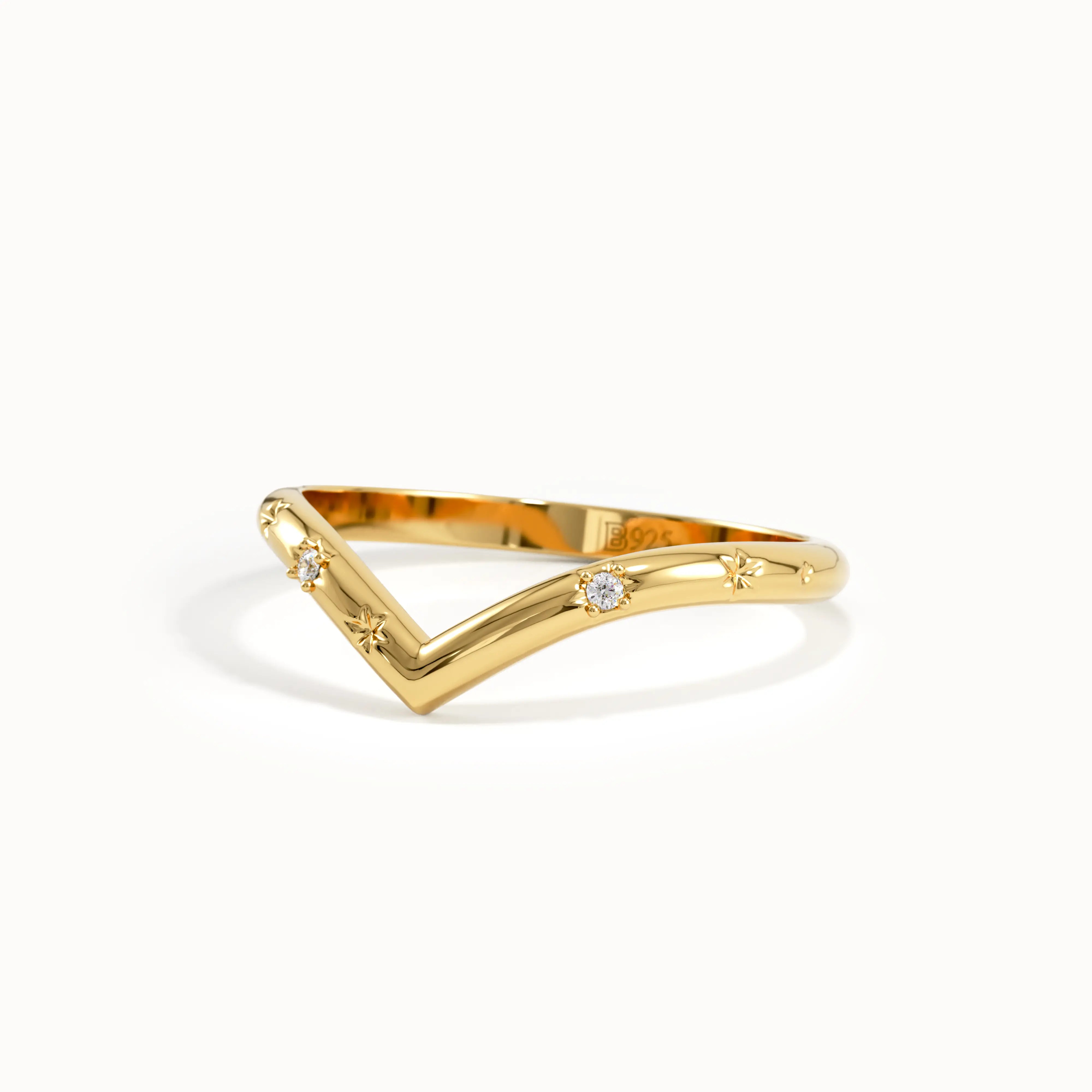 Celestial Chevron Stacking Ring My Store