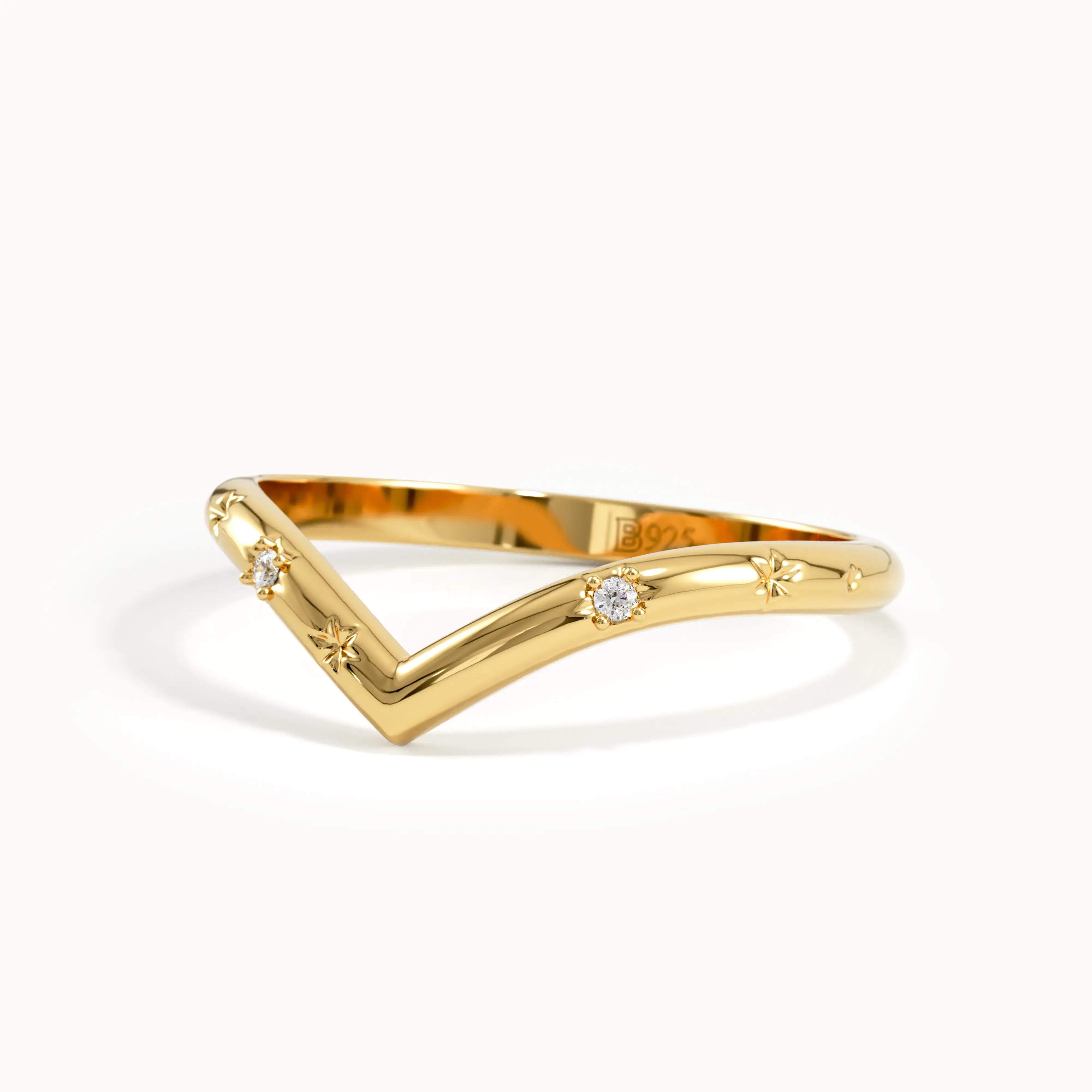 Celestial Chevron Stacking Ring My Store