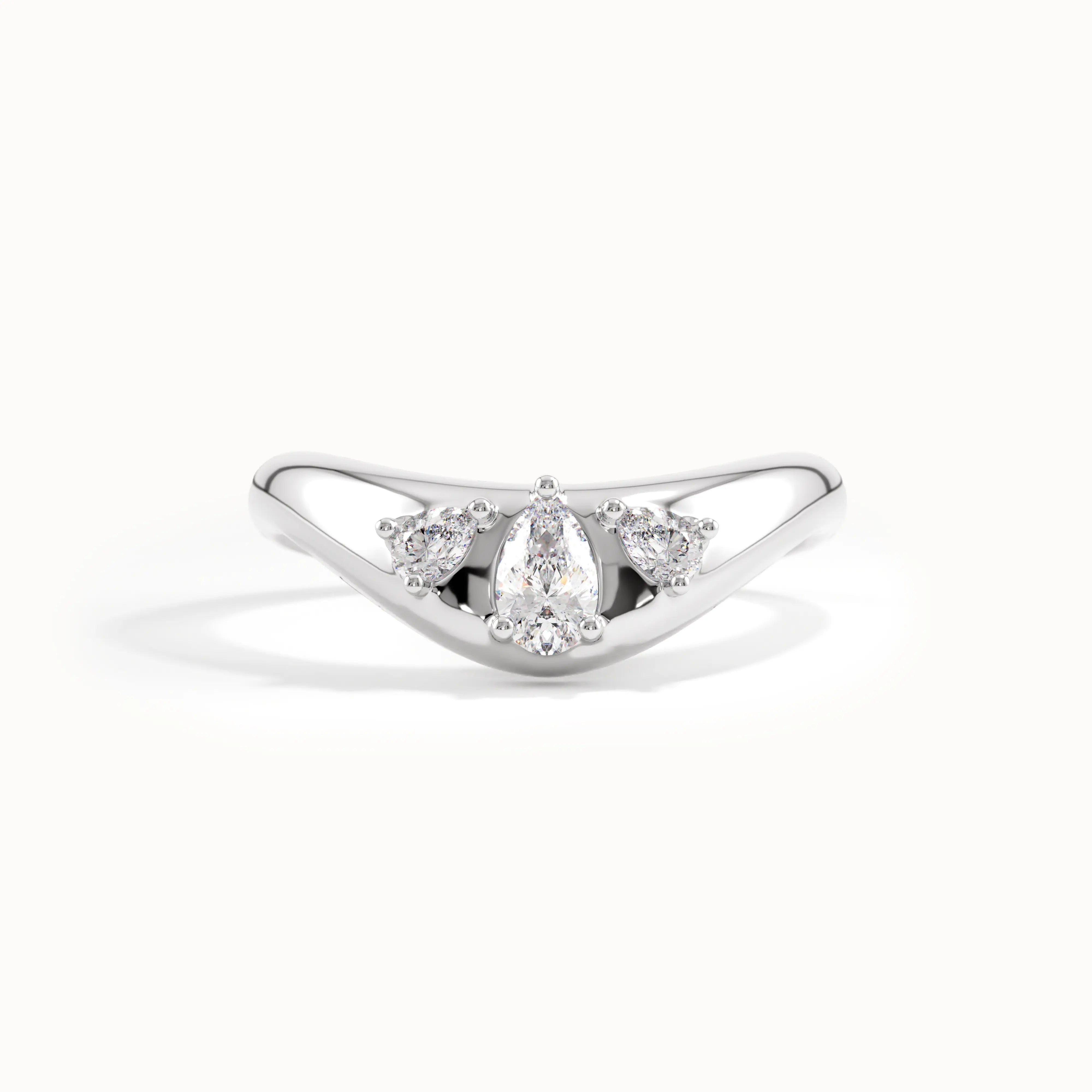 Bezel Dome Curve Ring