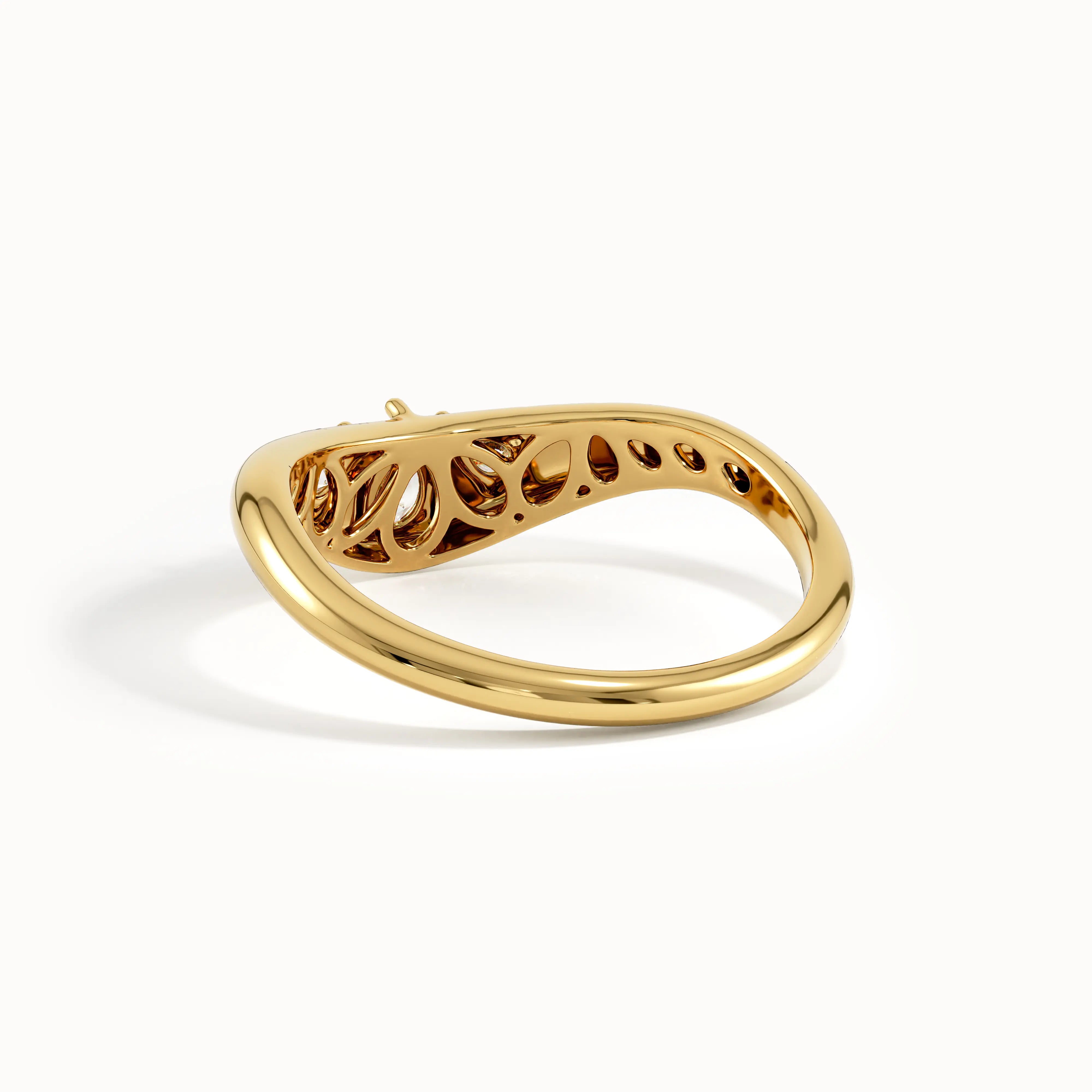 Bezel Dome Curve Ring My Store