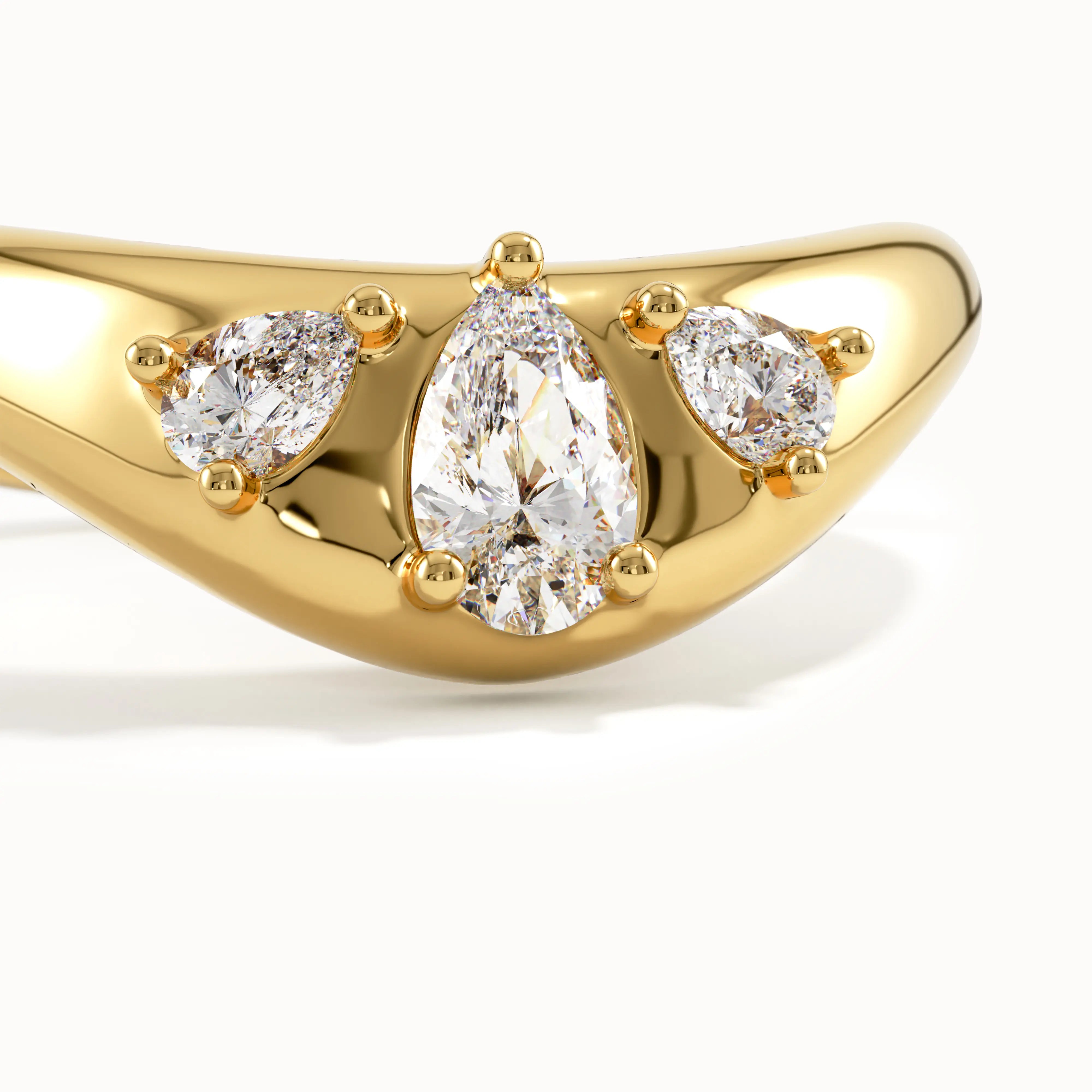 Bezel Dome Curve Ring My Store