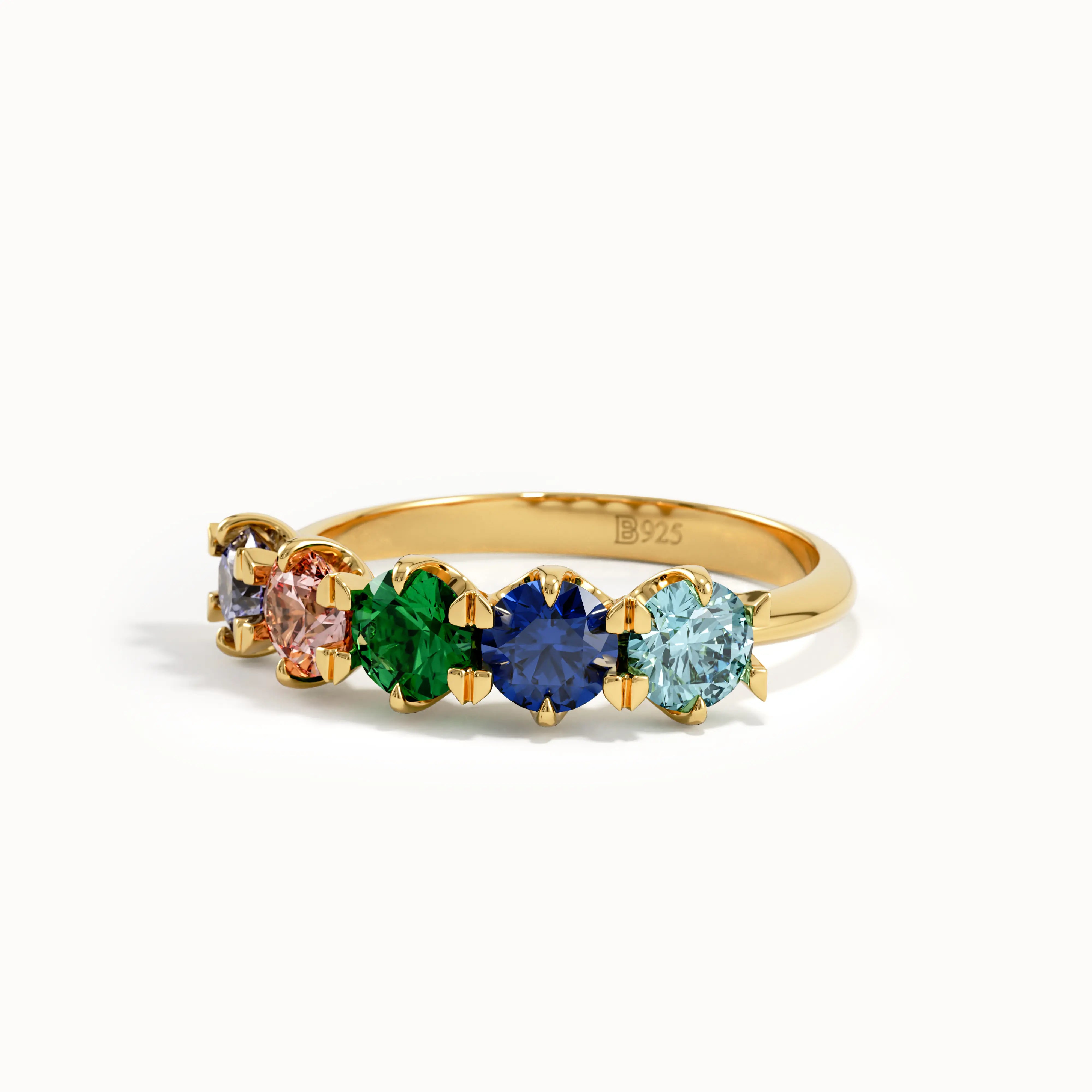 5 Colorful Gemstone Ring My Store