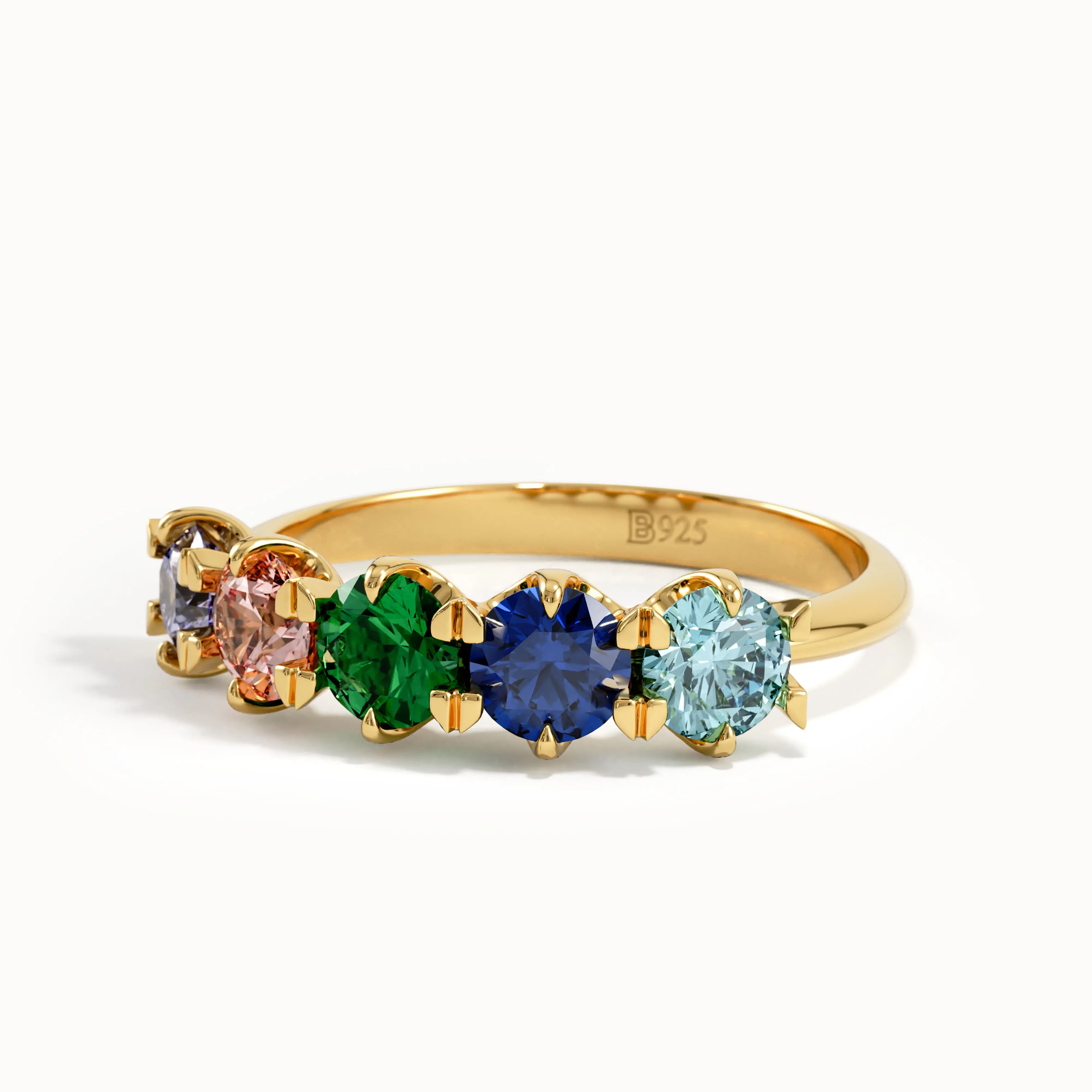 5 Colorful Gemstone Ring My Store