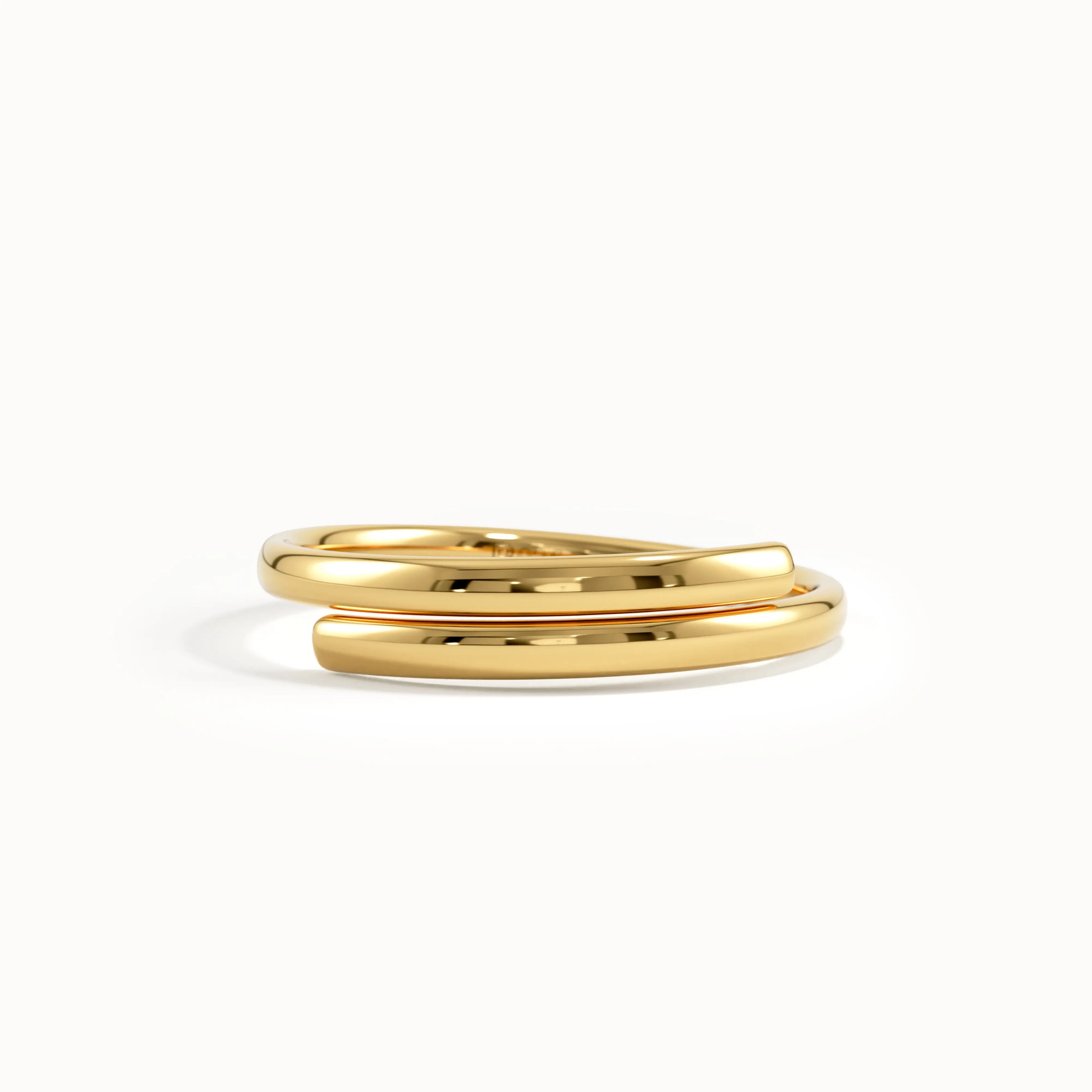 14k Gold Vermeil Spiral Ring - BRENNMORE 