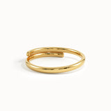 14k Gold Vermeil Spiral Ring - BRENNMORE 