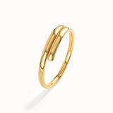 14k Gold Vermeil Spiral Ring