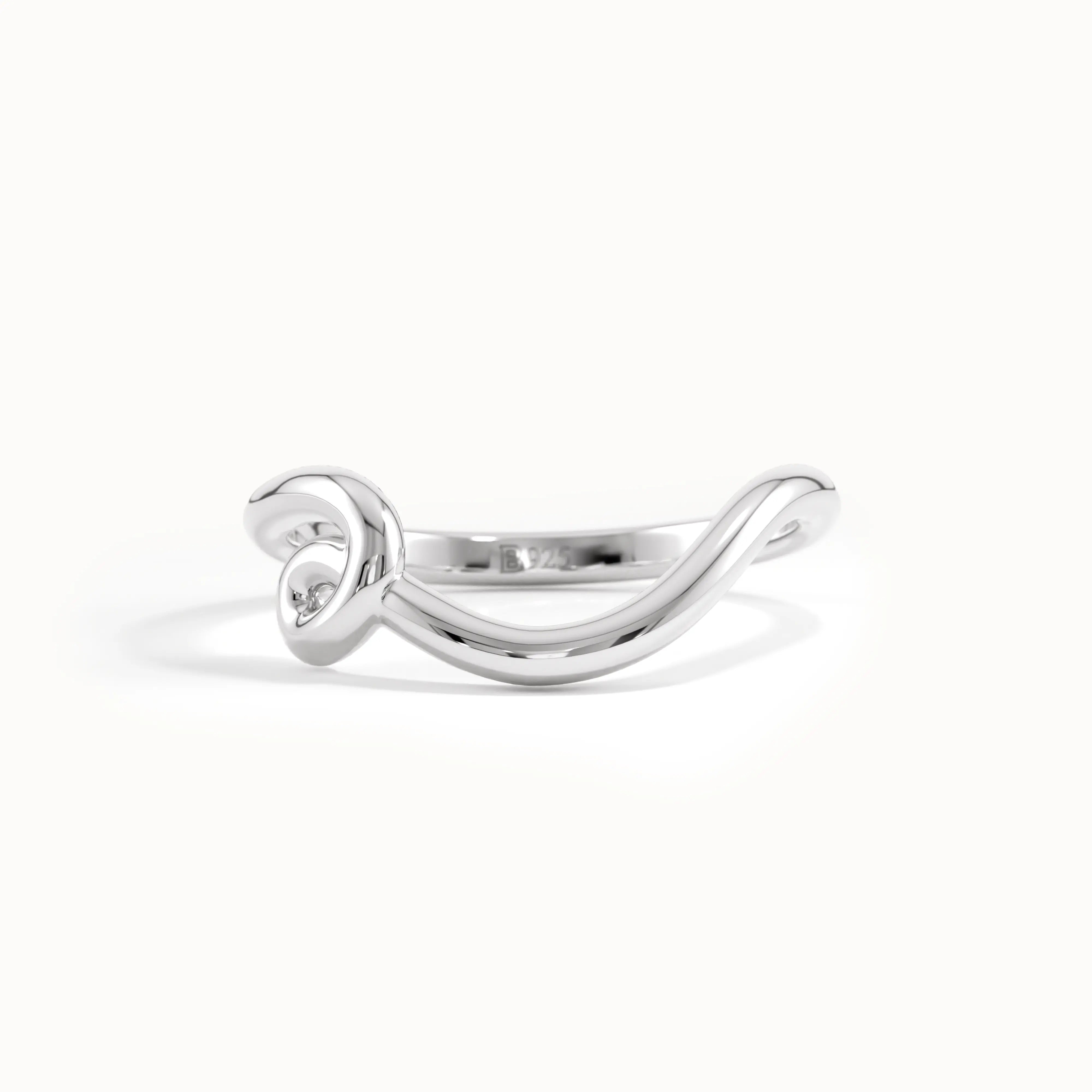 Swirl Stacking Ring for Women - BRENNMORE 