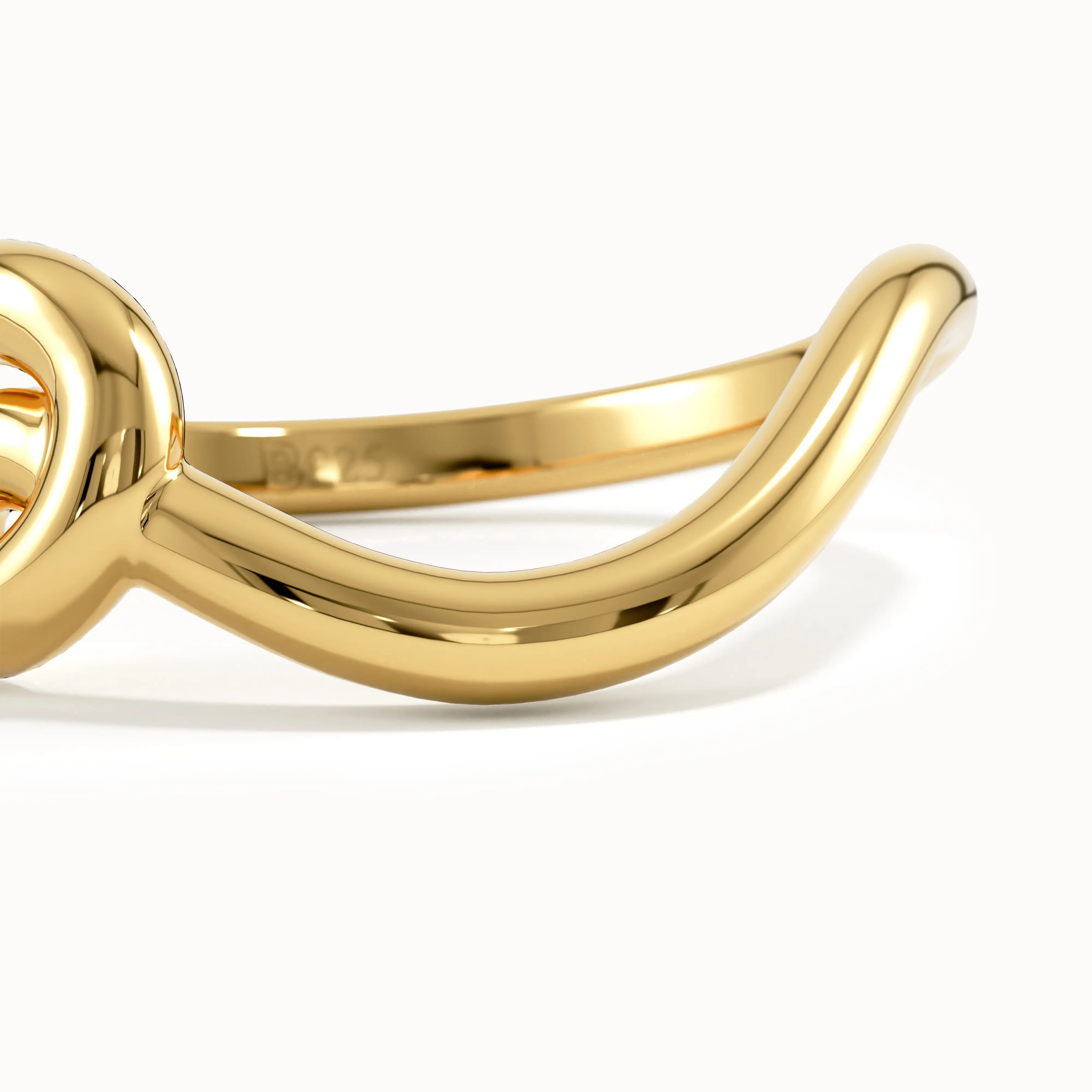 Swirl Stacking Ring for Women - BRENNMORE 