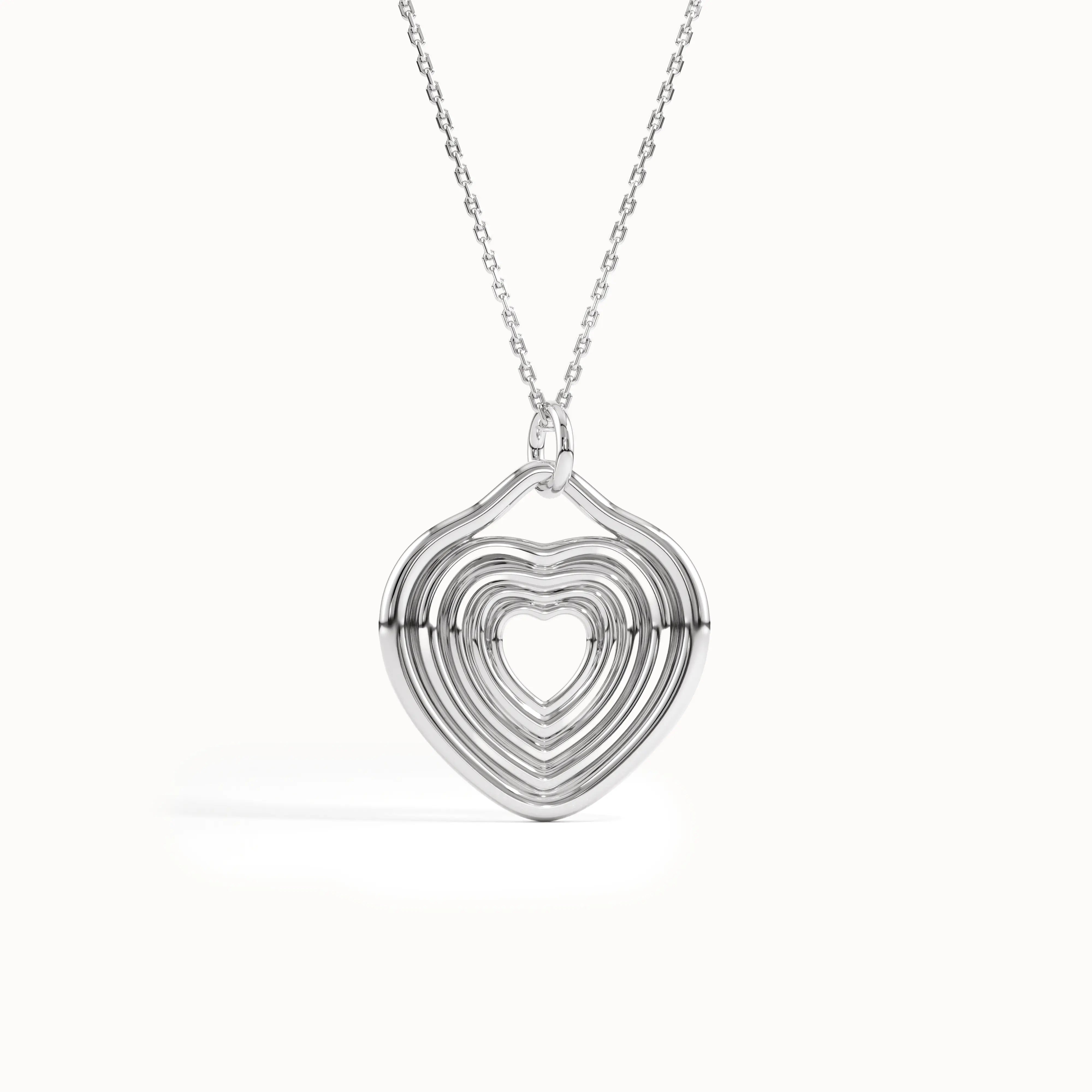 Heart Shapes Pendant Necklace